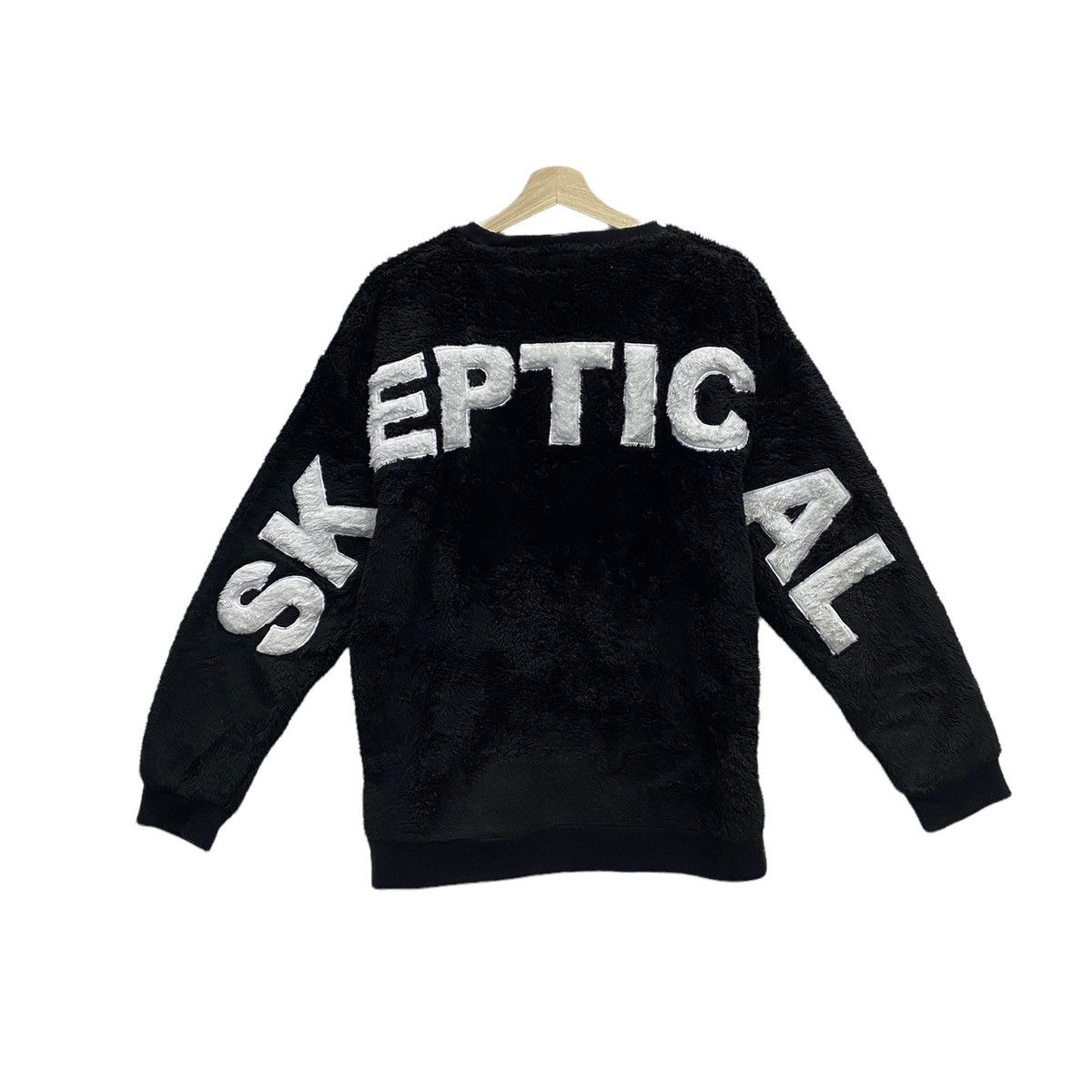 Japanese Brand STEAL🔥SKEPTICAL BIG LETTER FLEECE SWEATSHIRT Size US M / EU 48-50 / 2 - 5 Thumbnail