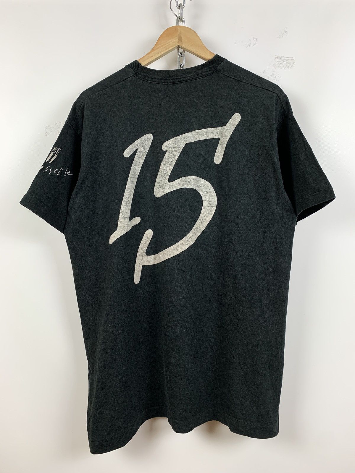 Vintage 90s Vintage Maudite Devil Bear Singe Stitch Faded T-Shirt Size US XL / EU 56 / 4 - 2 Thumbnail