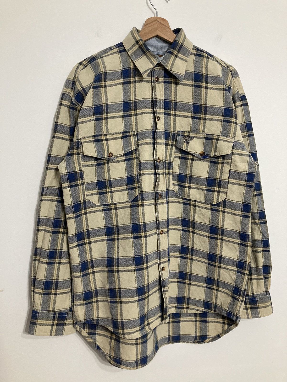 Japanese Brand Vintage Pall Mall Shirt Flannel 90s Retro Size US M / EU 48-50 / 2 - 2 Thumbnail