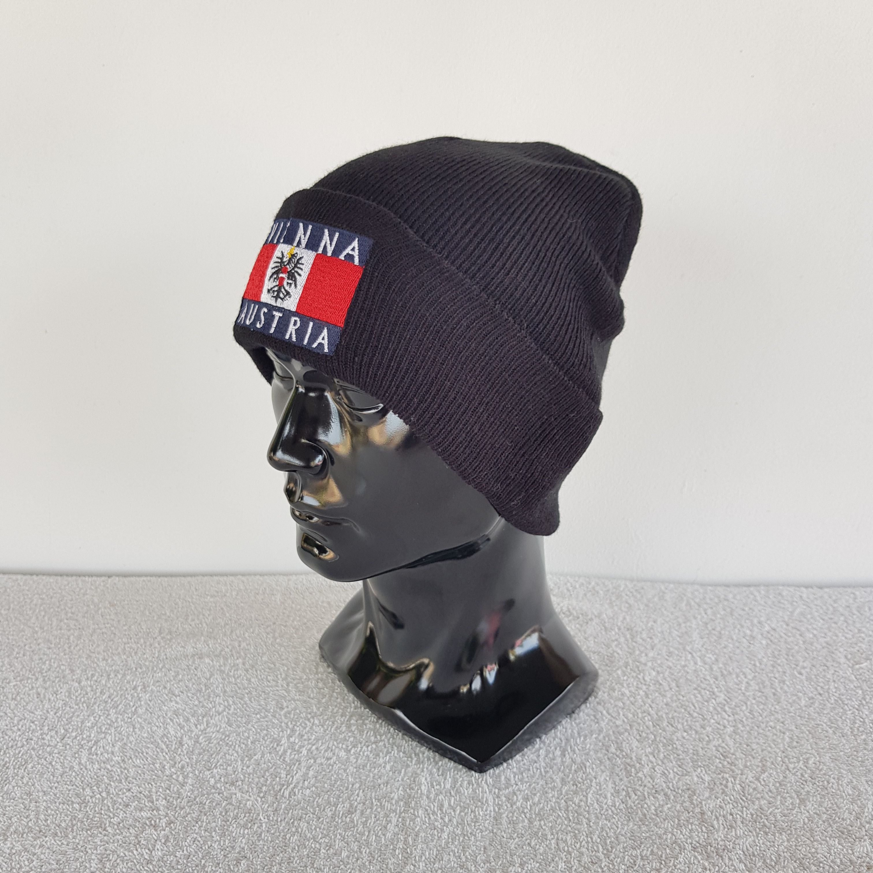 Vintage Vienna Austria Beanie Snow Cap Hats - AC10406. Size ONE SIZE - 2 Thumbnail
