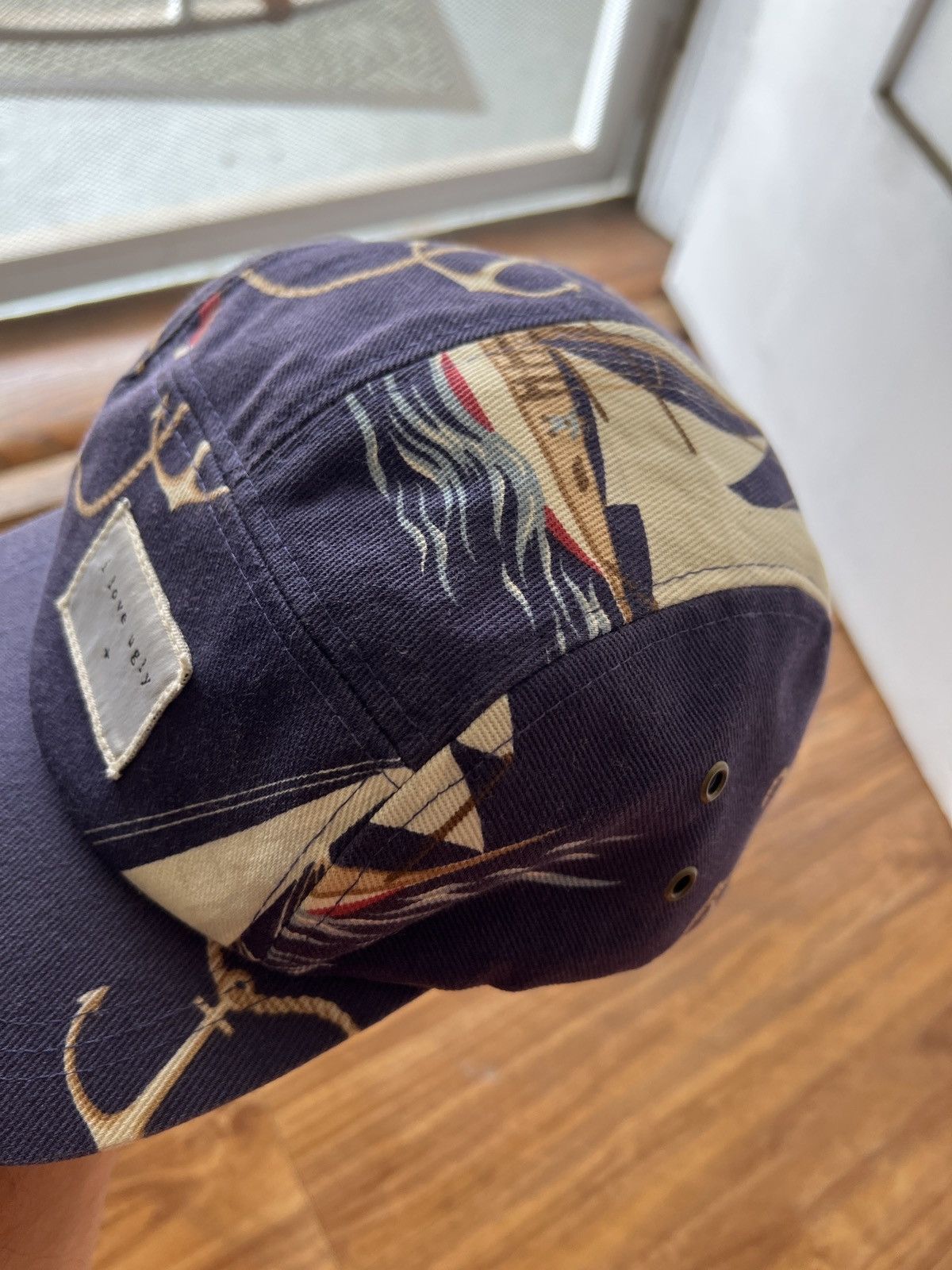 I Love Ugly I Love Ugly Camp Cap Nautical RARE Size ONE SIZE - 3 Thumbnail
