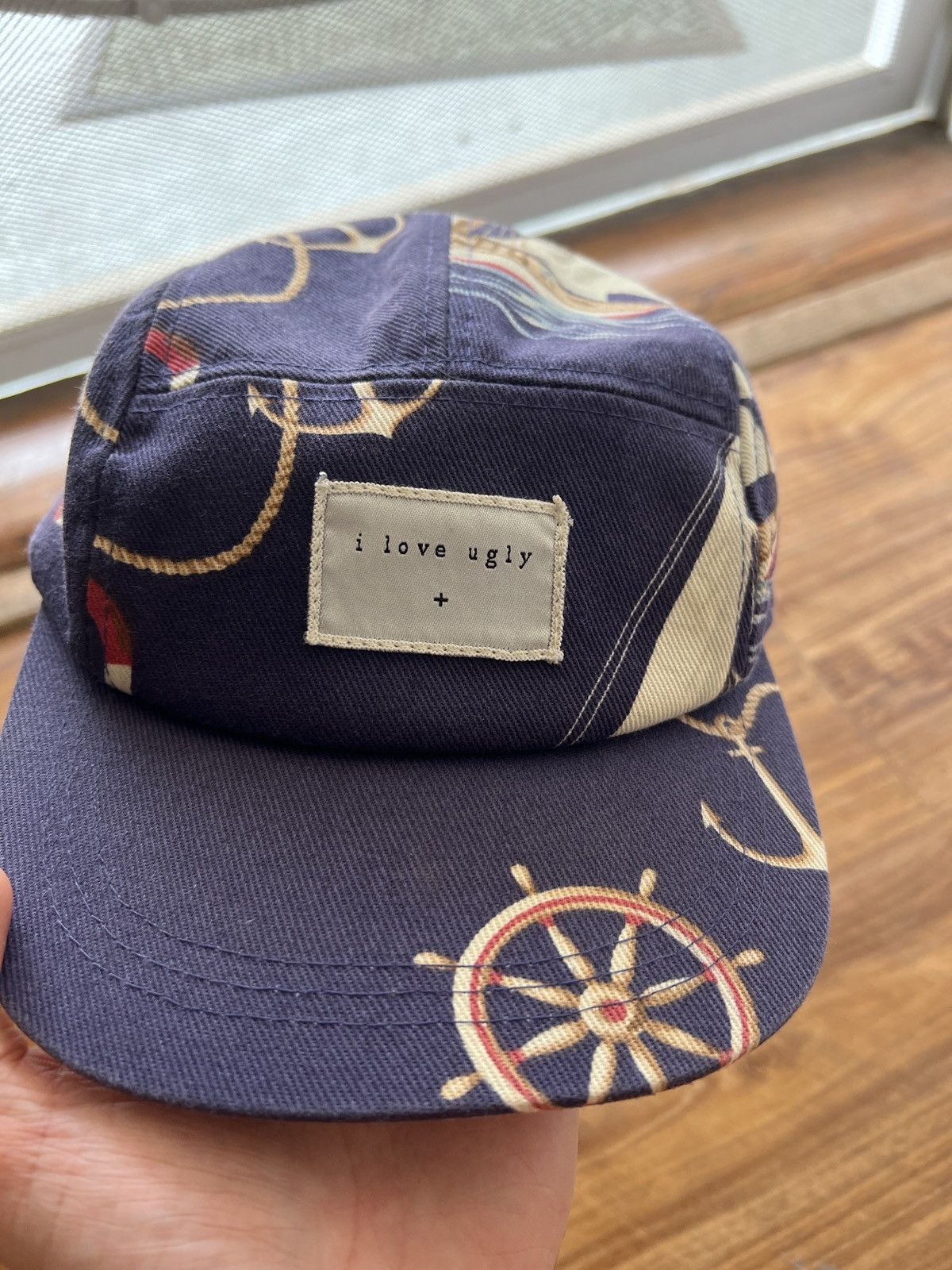 I Love Ugly I Love Ugly Camp Cap Nautical RARE Size ONE SIZE - 4 Thumbnail