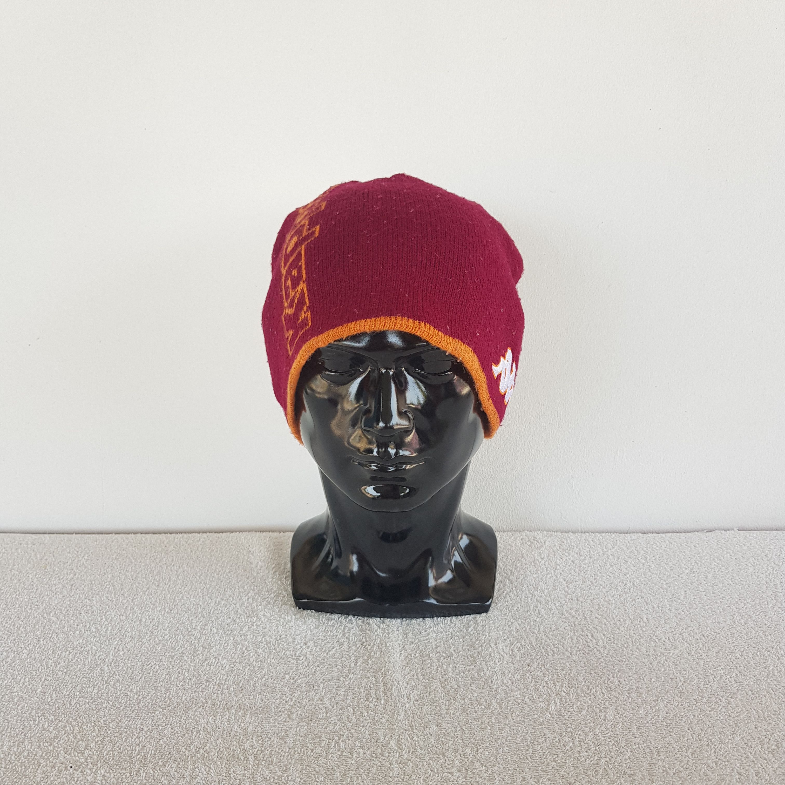 Kappa × Vintage Vintage Kappa Beanie Snow Cap Knitted Crochet Kappa Hats Size ONE SIZE - 2 Thumbnail