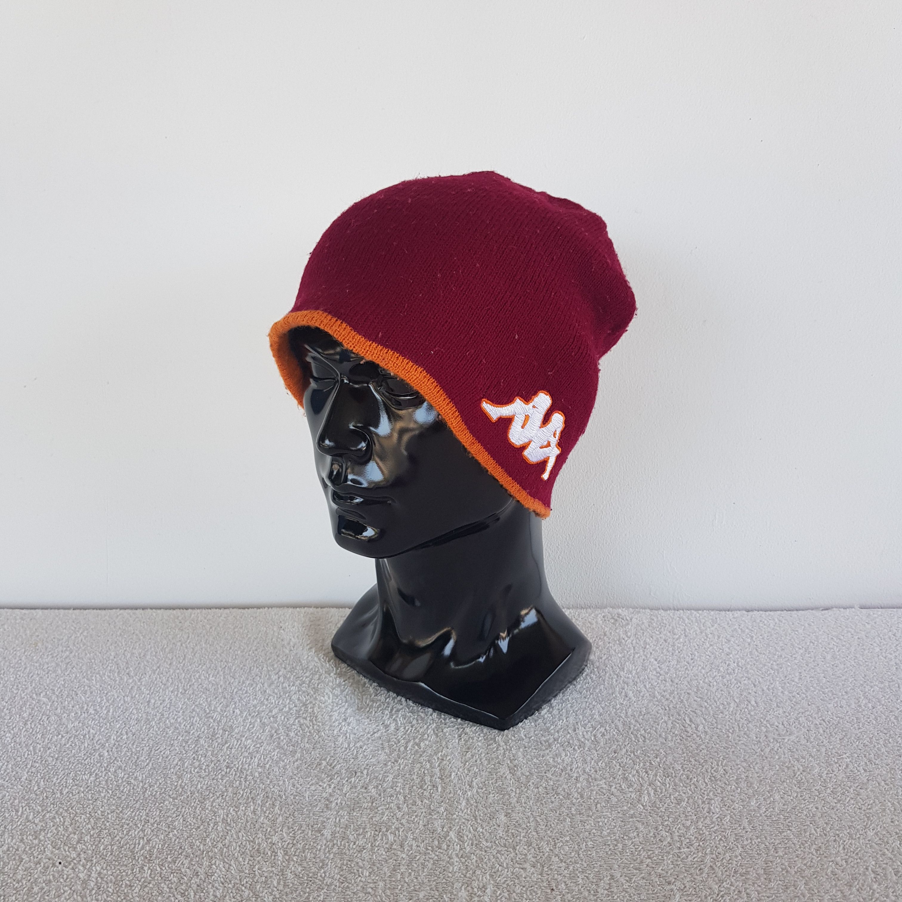 Kappa × Vintage Vintage Kappa Beanie Snow Cap Knitted Crochet Kappa Hats Size ONE SIZE - 1 Thumbnail
