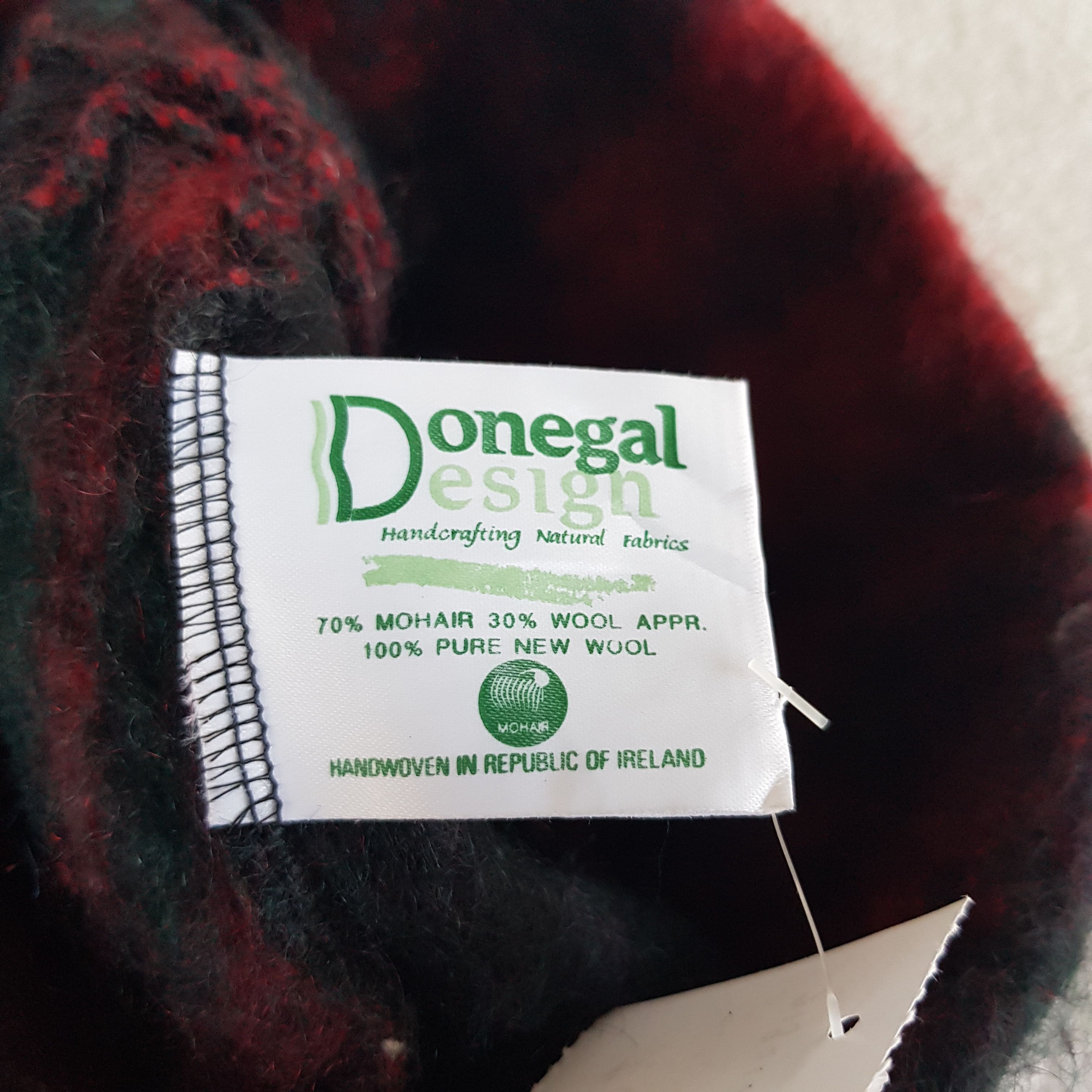 Vintage Vintage Donegal Design Beanie Snow Cap Mohair Wool Hats Size ONE SIZE - 6 Thumbnail