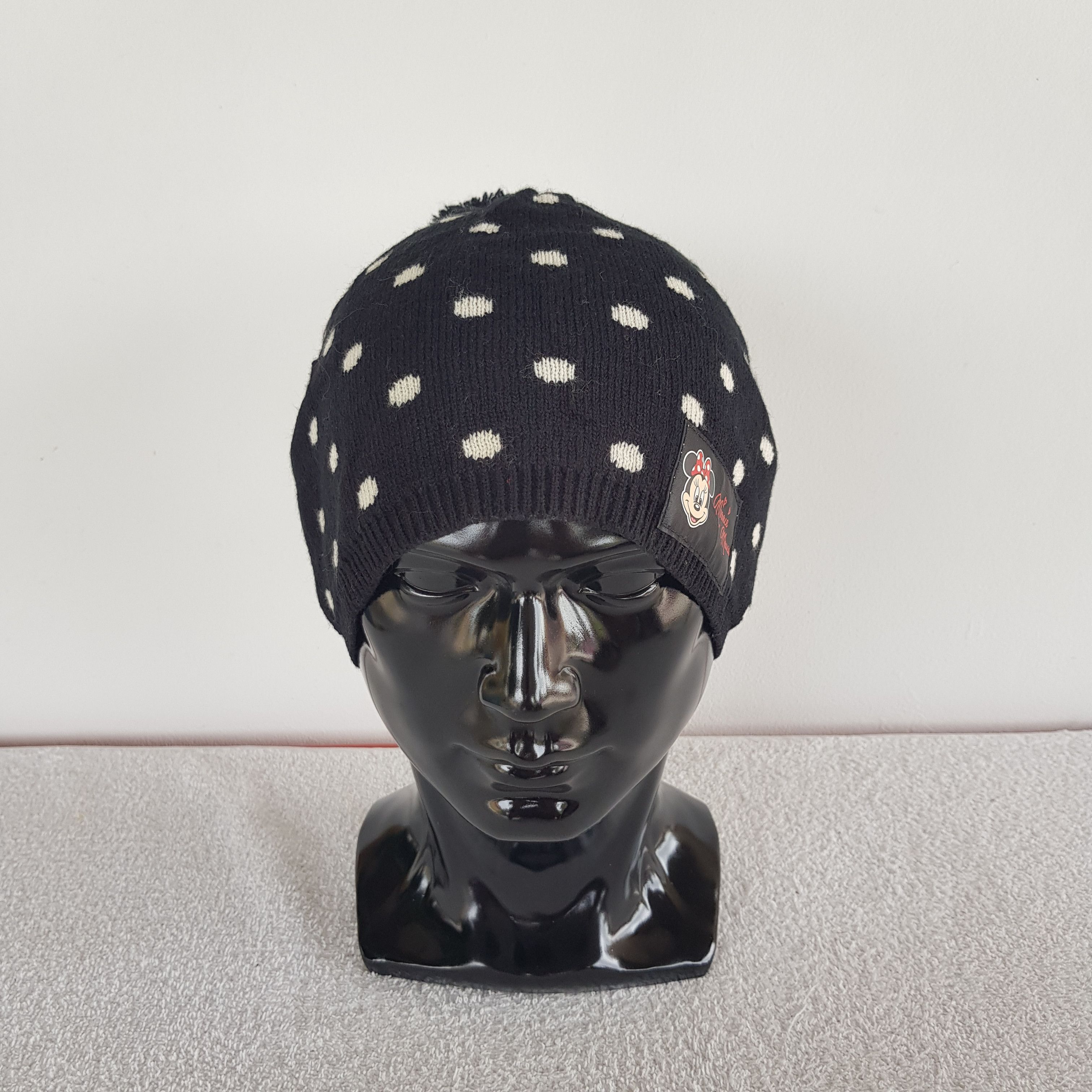 Japanese Brand × Vintage Minnie Mouse Beanie Polkadot Snow Cap Disney Cartoon Hats Size ONE SIZE - 2 Thumbnail
