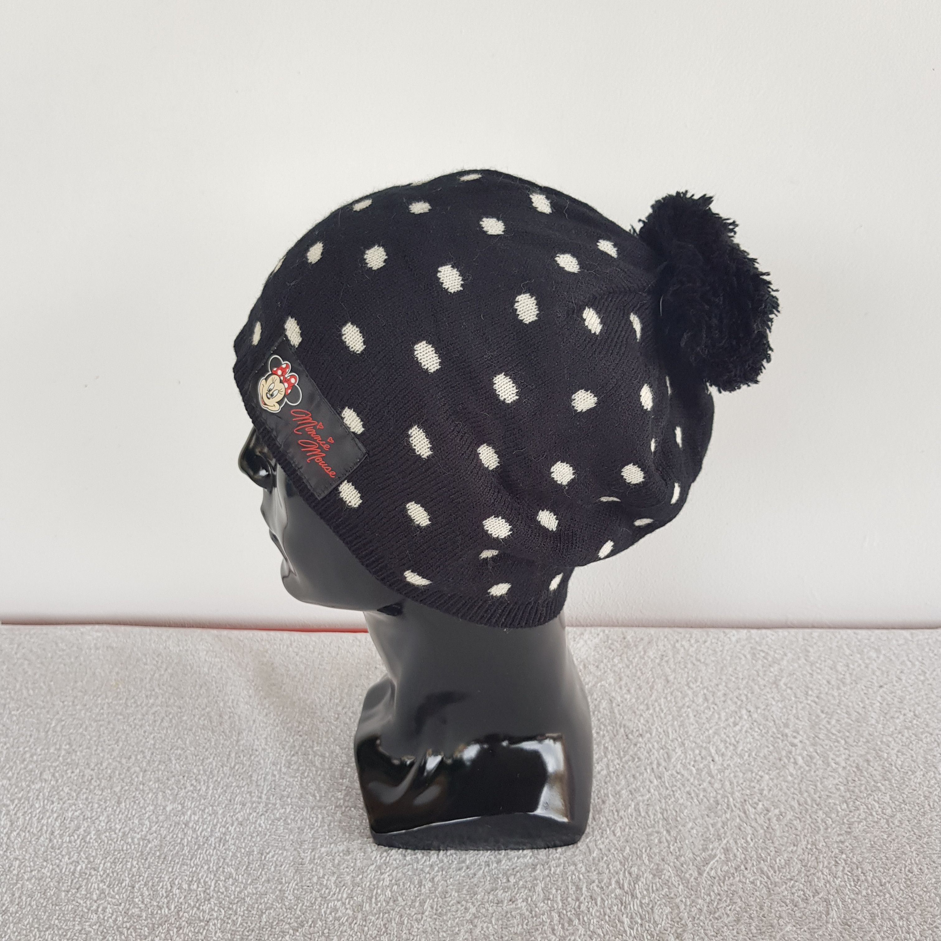 Japanese Brand × Vintage Minnie Mouse Beanie Polkadot Snow Cap Disney Cartoon Hats Size ONE SIZE - 4 Thumbnail