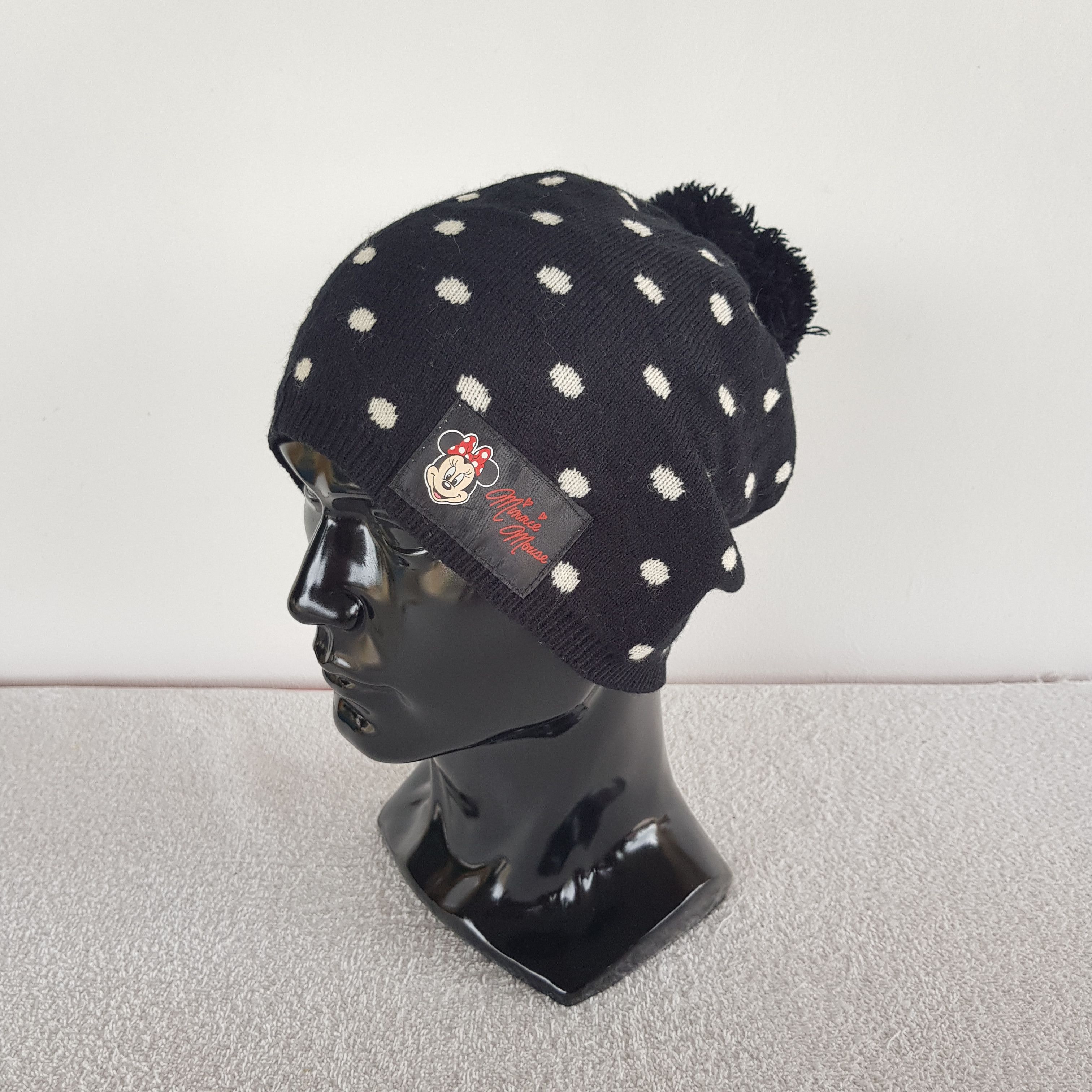 Japanese Brand × Vintage Minnie Mouse Beanie Polkadot Snow Cap Disney Cartoon Hats Size ONE SIZE - 1 Thumbnail