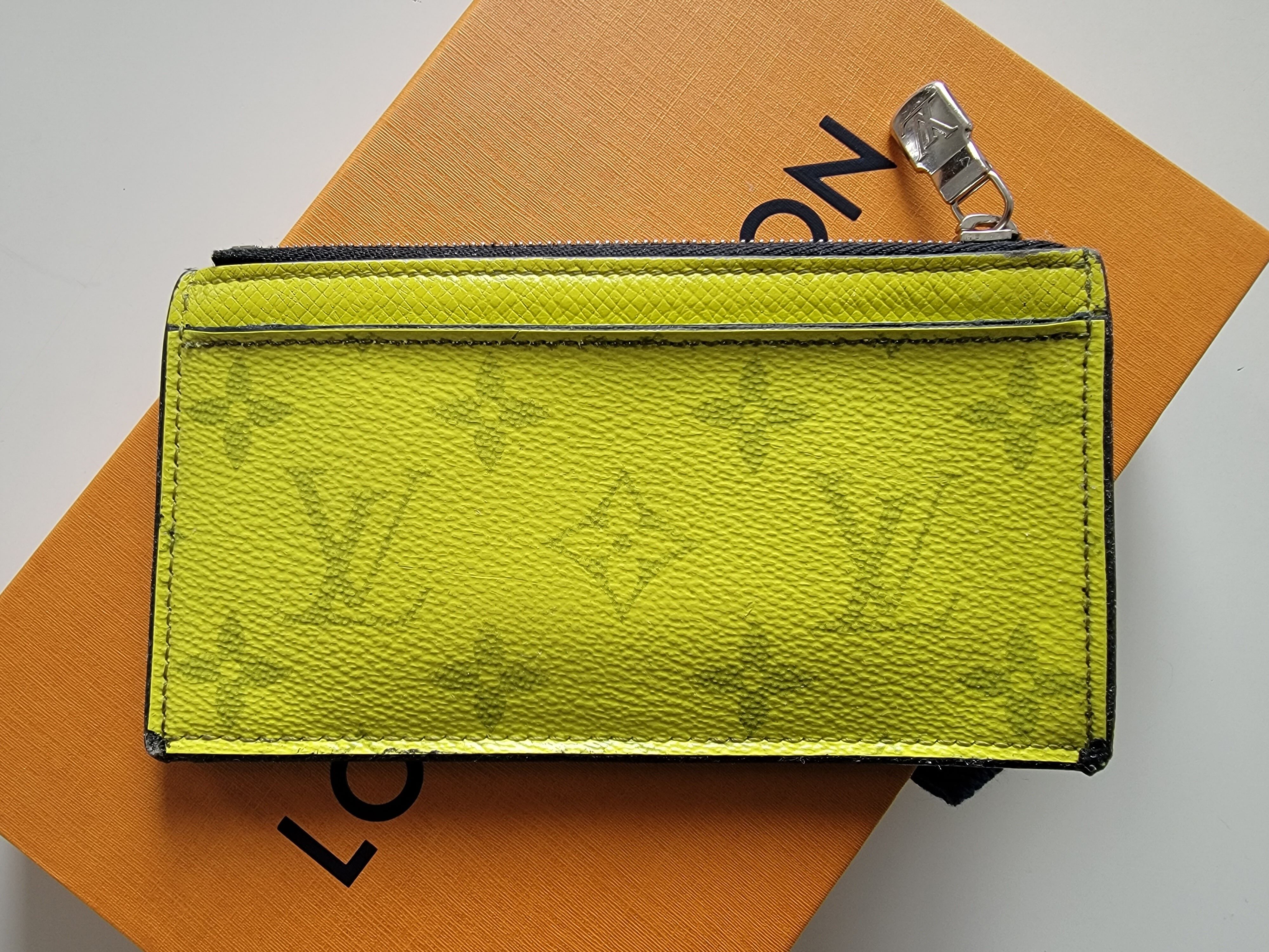 Louis Vuitton M30950 Coin Card Holder , Yellow, One Size
