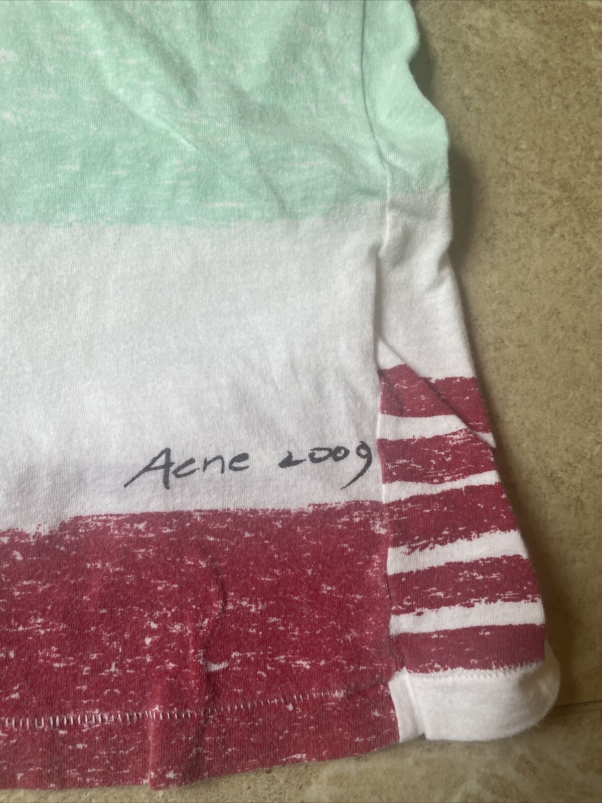 Acne Studios Pop Classics tee shirt Life crayon print 2009 Size US S / EU 44-46 / 1 - 2 Thumbnail