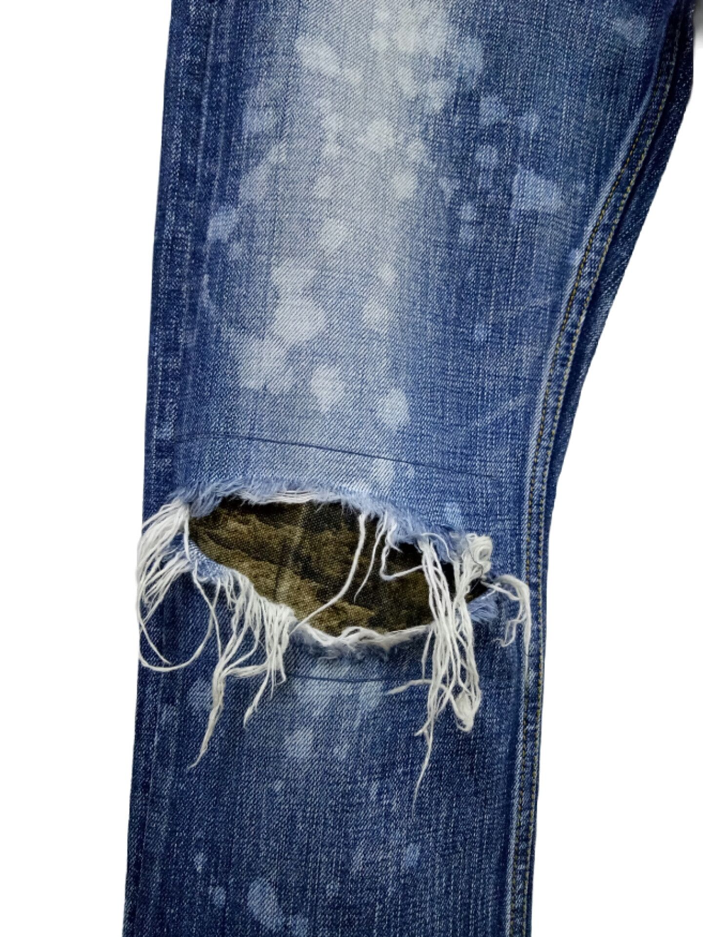 Japanese Brand 🔥🔥🔥Abordage HIROMU TAKAHARA Selvedge Distress Jeans Rare Size US 32 / EU 48 - 13 Thumbnail