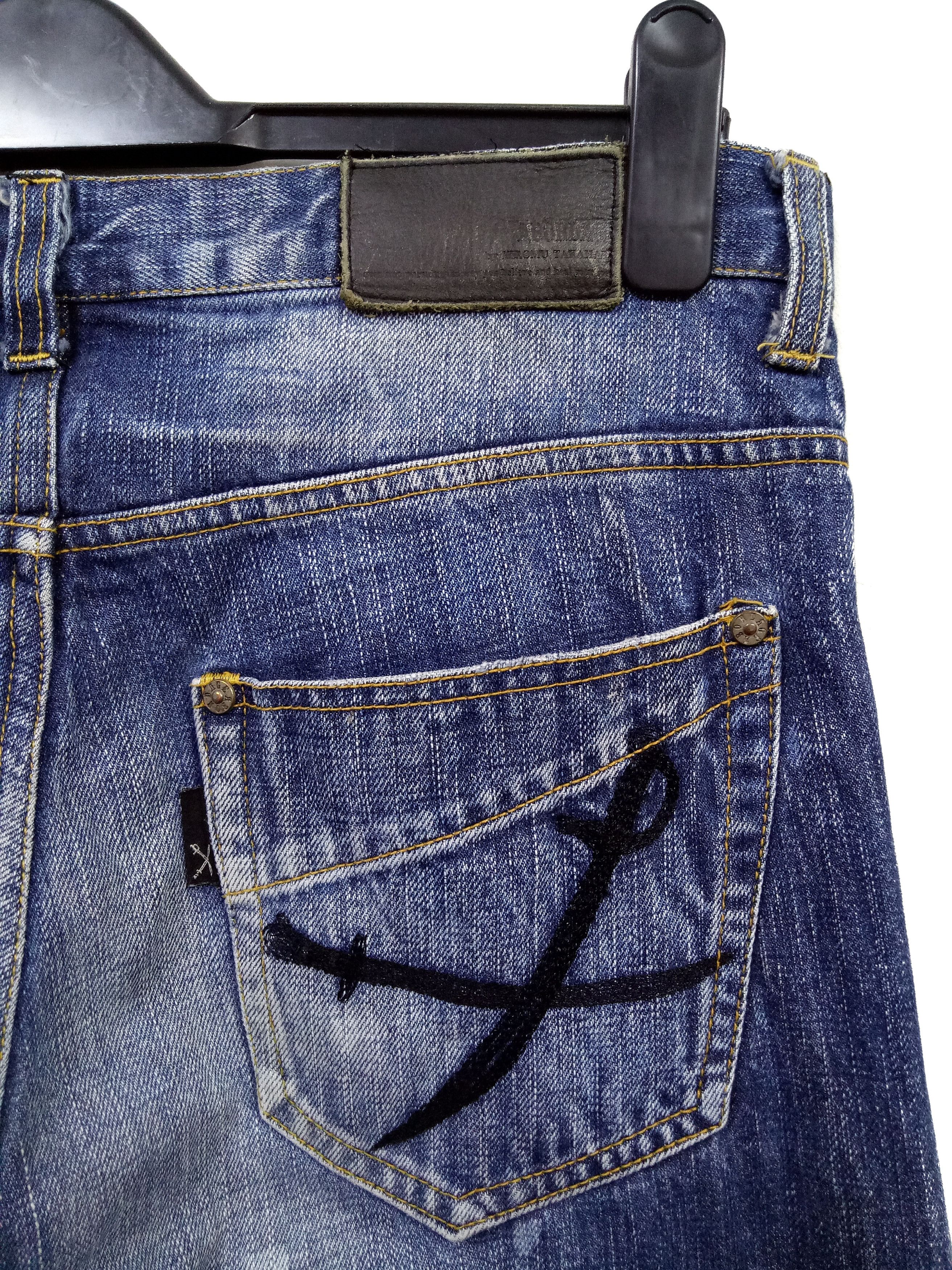 Japanese Brand 🔥🔥🔥Abordage HIROMU TAKAHARA Selvedge Distress Jeans Rare Size US 32 / EU 48 - 18 Thumbnail