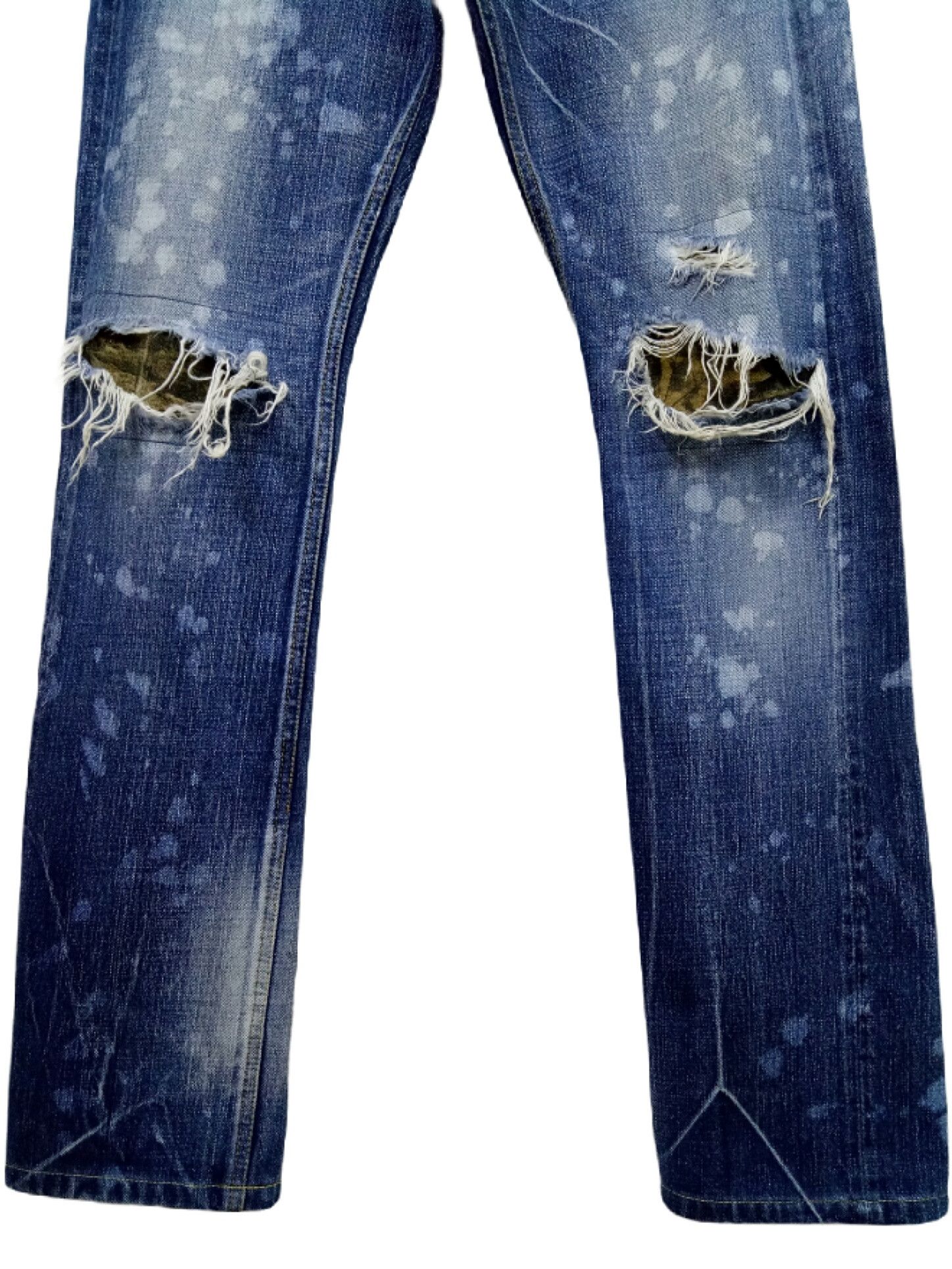 Japanese Brand 🔥🔥🔥Abordage HIROMU TAKAHARA Selvedge Distress Jeans Rare Size US 32 / EU 48 - 4 Thumbnail