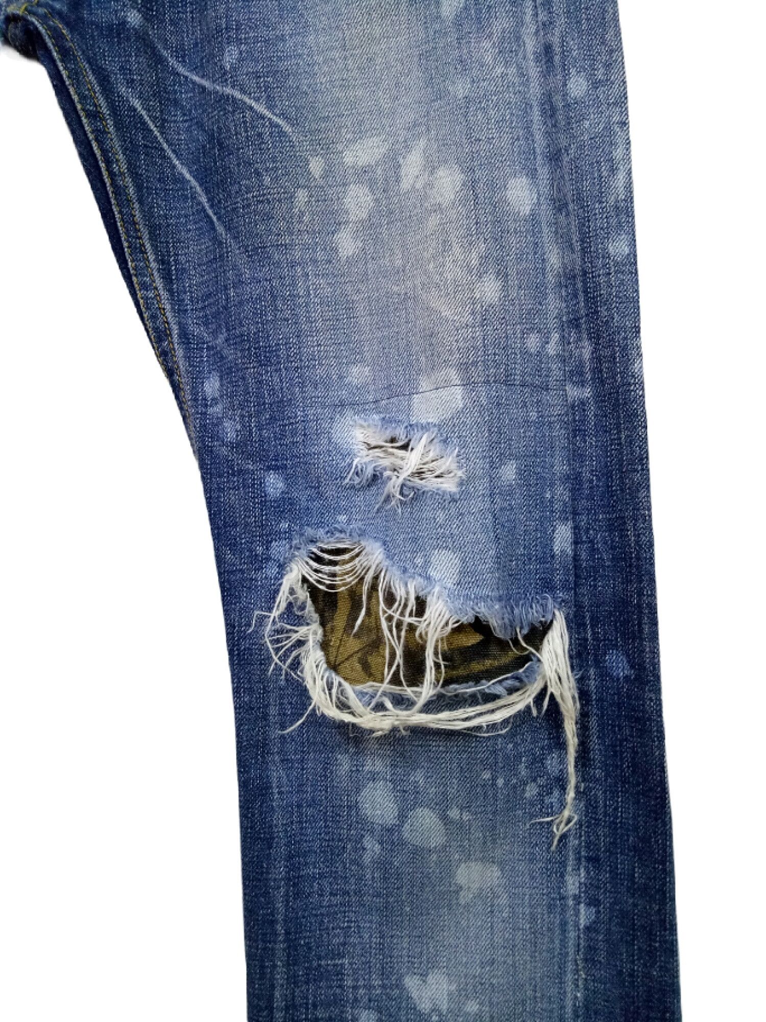 Japanese Brand 🔥🔥🔥Abordage HIROMU TAKAHARA Selvedge Distress Jeans Rare Size US 32 / EU 48 - 12 Thumbnail