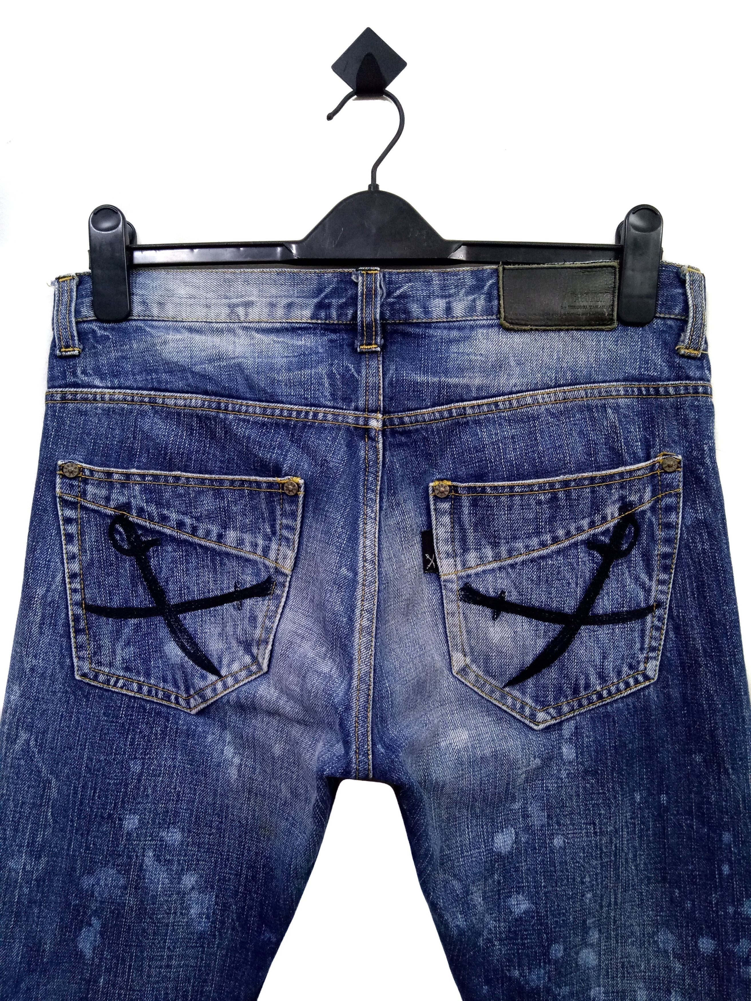Japanese Brand 🔥🔥🔥Abordage HIROMU TAKAHARA Selvedge Distress Jeans Rare Size US 32 / EU 48 - 14 Thumbnail