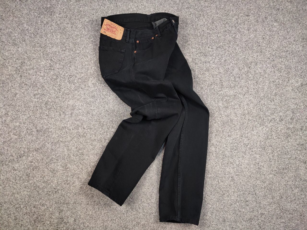 Levi's Vintage 90's Levi's 501 Black Classic Denim 100% Jeans Size US 34 / EU 50 - 15 Thumbnail