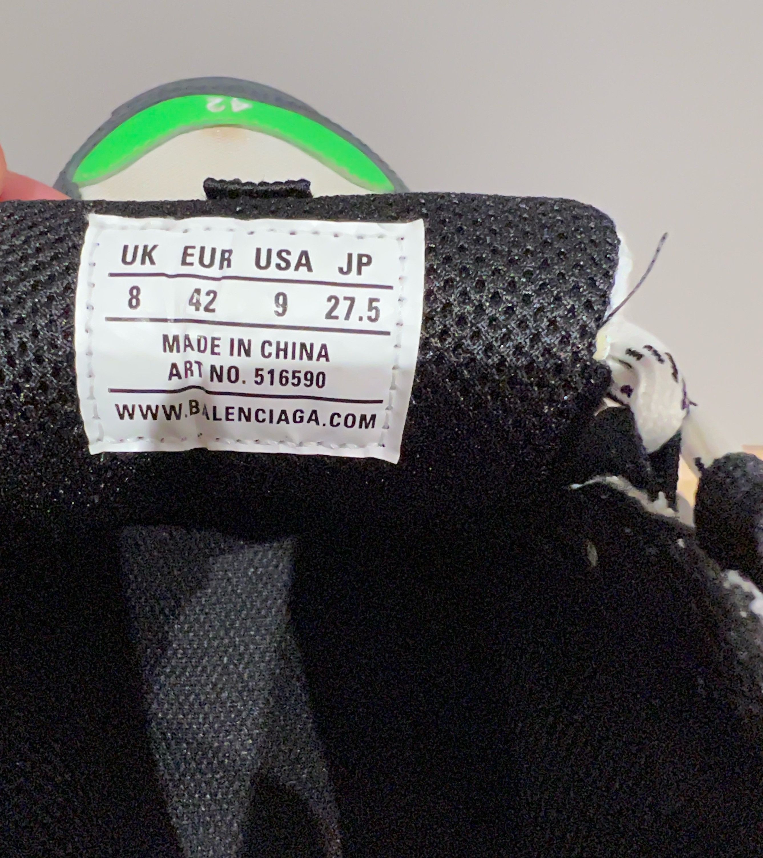 Balenciaga Balenciaga Triple S Neon Green / Grey, Mr Porter Edition Size US 9 / EU 42 - 7 Thumbnail