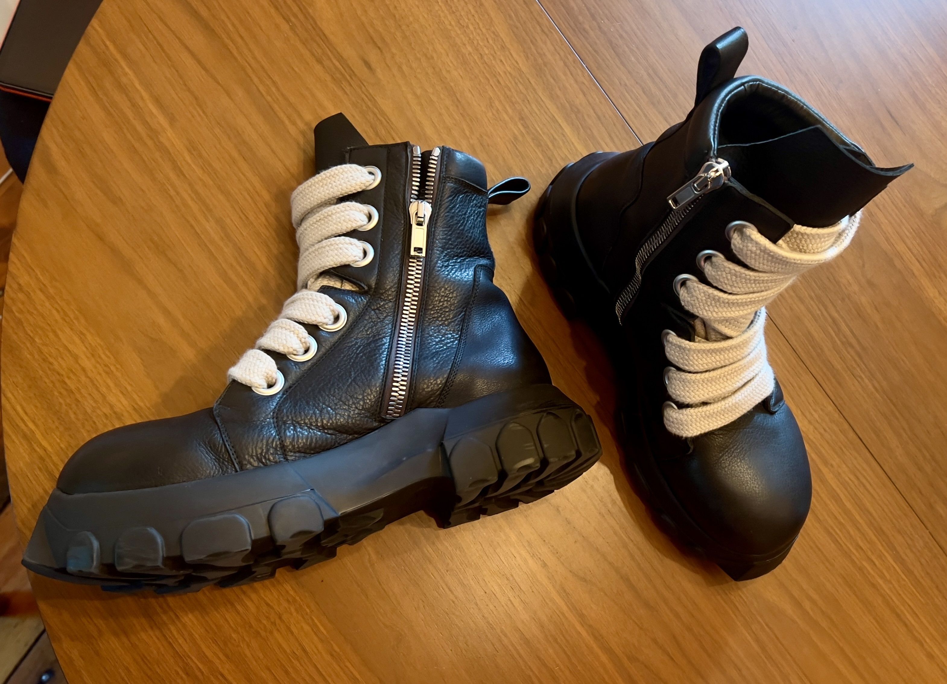 Rick Owens Jumbo Lace Bozo Tractor Boots 42.5 | Grailed
