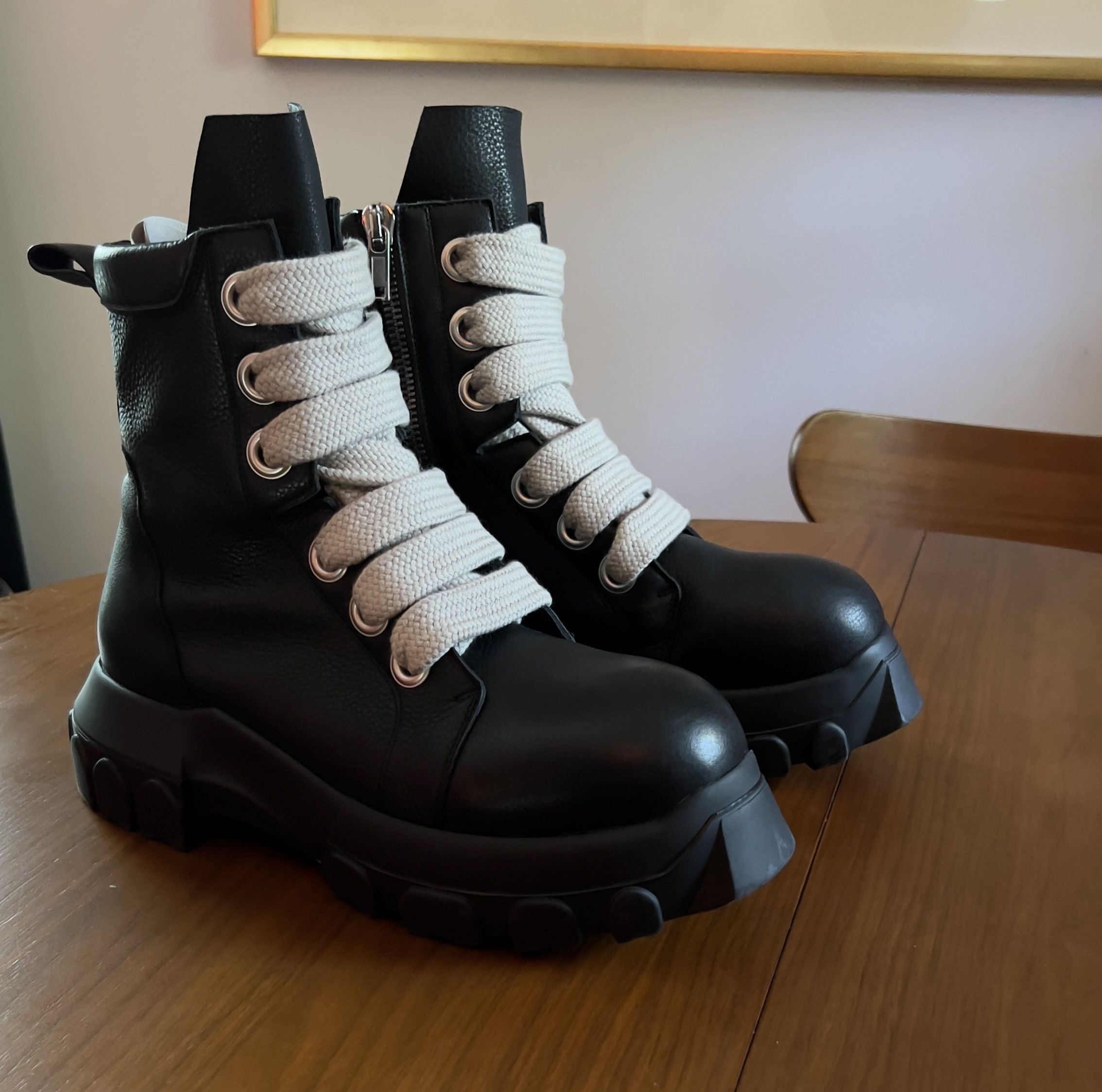 Rick Owens Jumbo Lace Bozo Tractor Boots 42.5 | Grailed