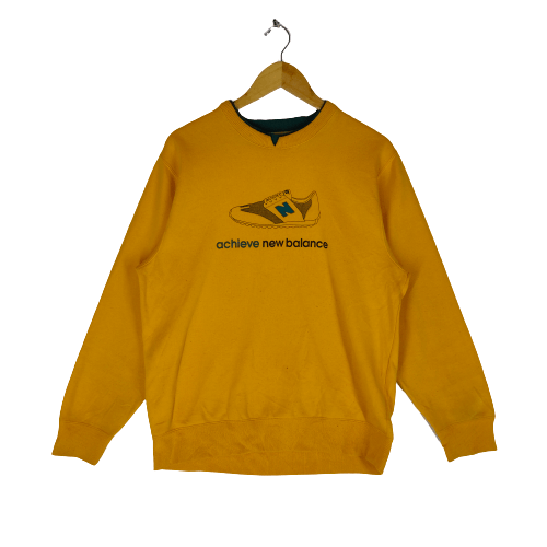 New Balance × Vintage NEW BALANCE Big SNEAKERS Logo Spellout Sweatshirt Size US M / EU 48-50 / 2 - 1 Thumbnail