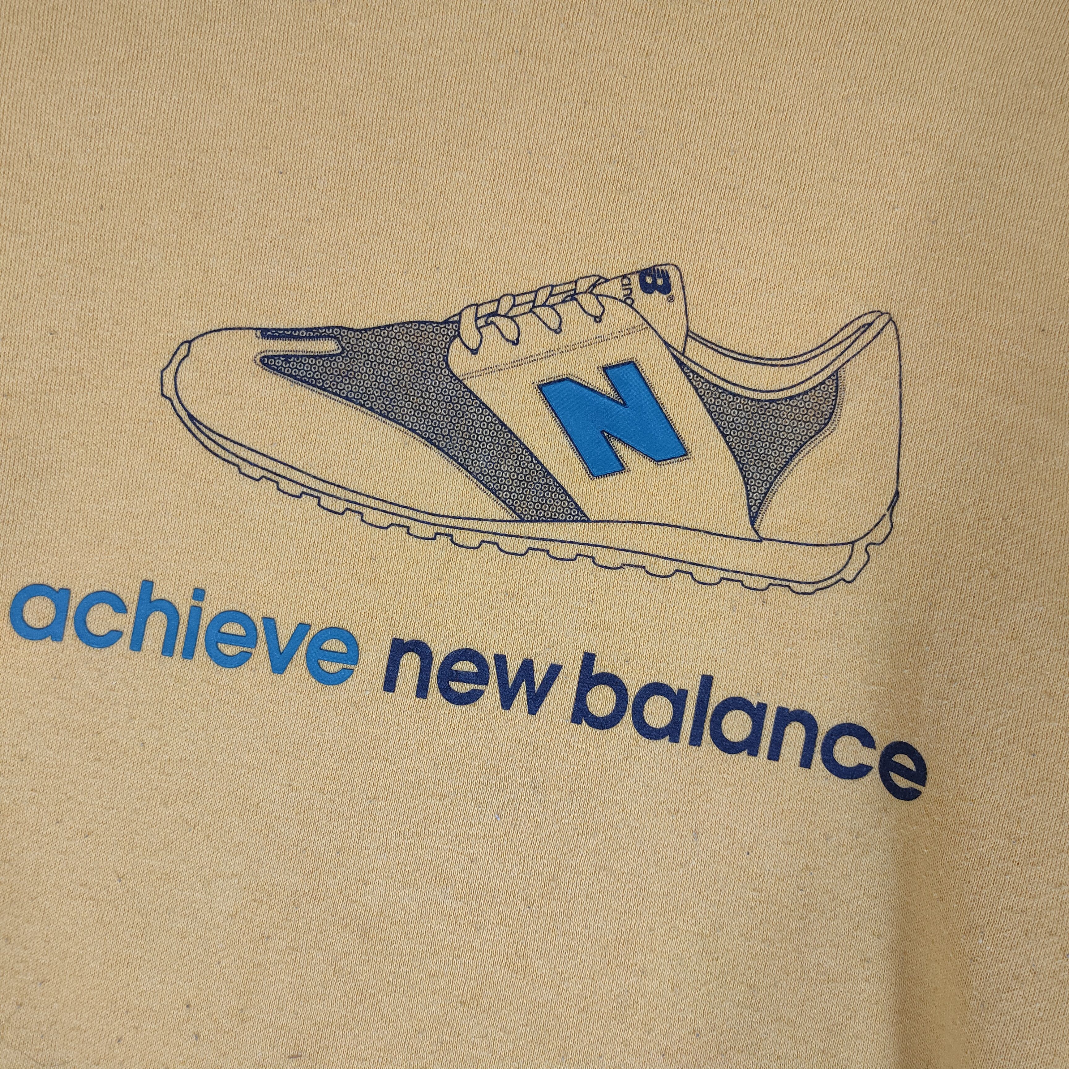 New Balance × Vintage NEW BALANCE Big SNEAKERS Logo Spellout Sweatshirt Size US M / EU 48-50 / 2 - 2 Thumbnail