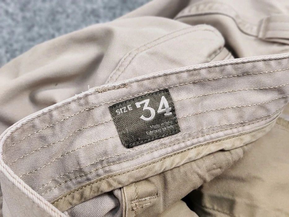 Japanese Brand Vintage 90's Timberland Japan Zip Faded Beige Cargo Pants Size US 34 / EU 50 - 9 Thumbnail