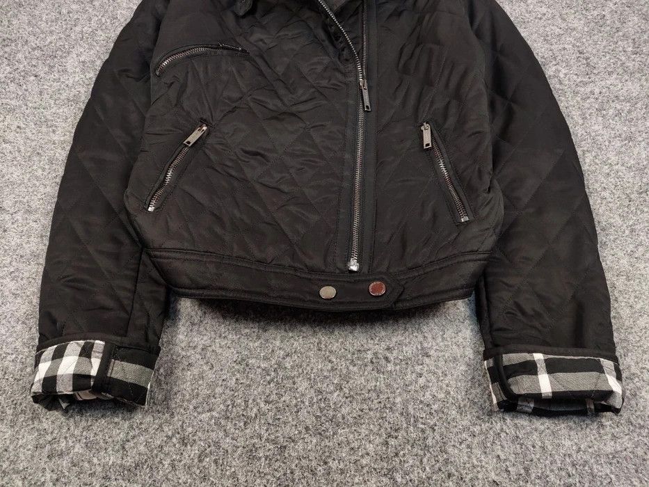 Burberry Burberry London Quilted Black Nova Check Biker Jacket Size US S / EU 44-46 / 1 - 4 Thumbnail