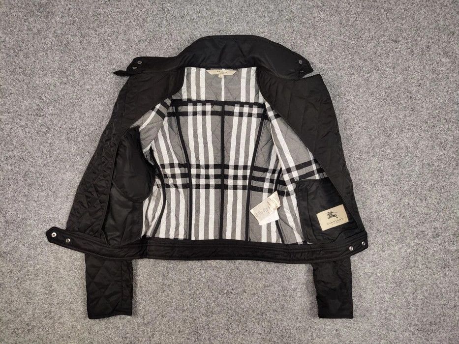 Burberry Burberry London Quilted Black Nova Check Biker Jacket Size US S / EU 44-46 / 1 - 7 Thumbnail