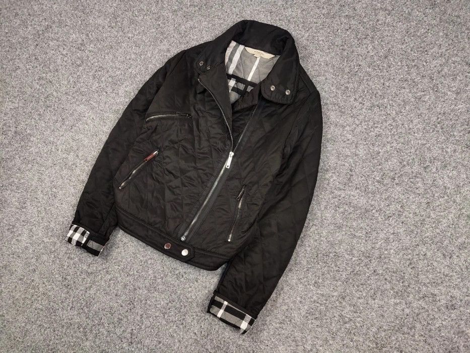 Burberry Burberry London Quilted Black Nova Check Biker Jacket Size US S / EU 44-46 / 1 - 2 Thumbnail