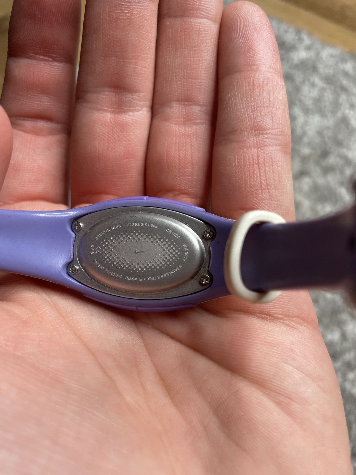Nike × Vintage Vintage White Purple Mini Watch Swoosh Nike Size ONE SIZE - 4 Thumbnail