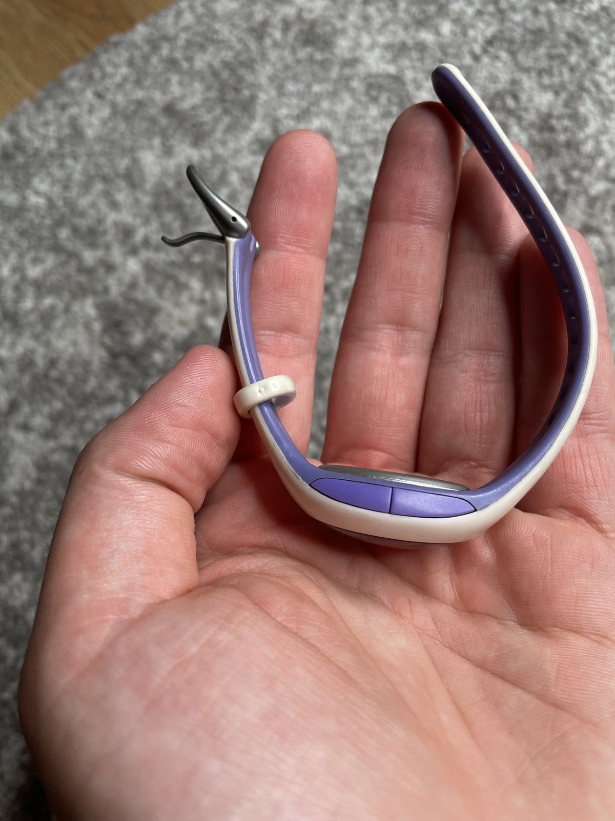 Nike × Vintage Vintage White Purple Mini Watch Swoosh Nike Size ONE SIZE - 3 Thumbnail