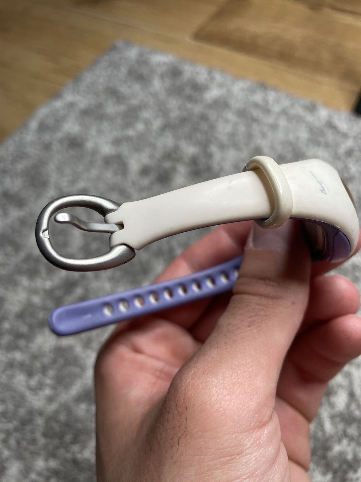 Nike × Vintage Vintage White Purple Mini Watch Swoosh Nike Size ONE SIZE - 9 Thumbnail