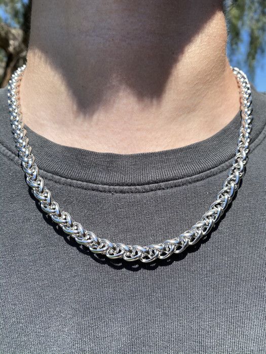 Other Silver Cuban Chain Necklace (PVD) Size ONE SIZE - 1 Thumbnail