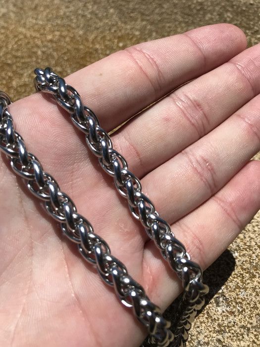 Other Silver Cuban Chain Necklace (PVD) Size ONE SIZE - 2 Thumbnail
