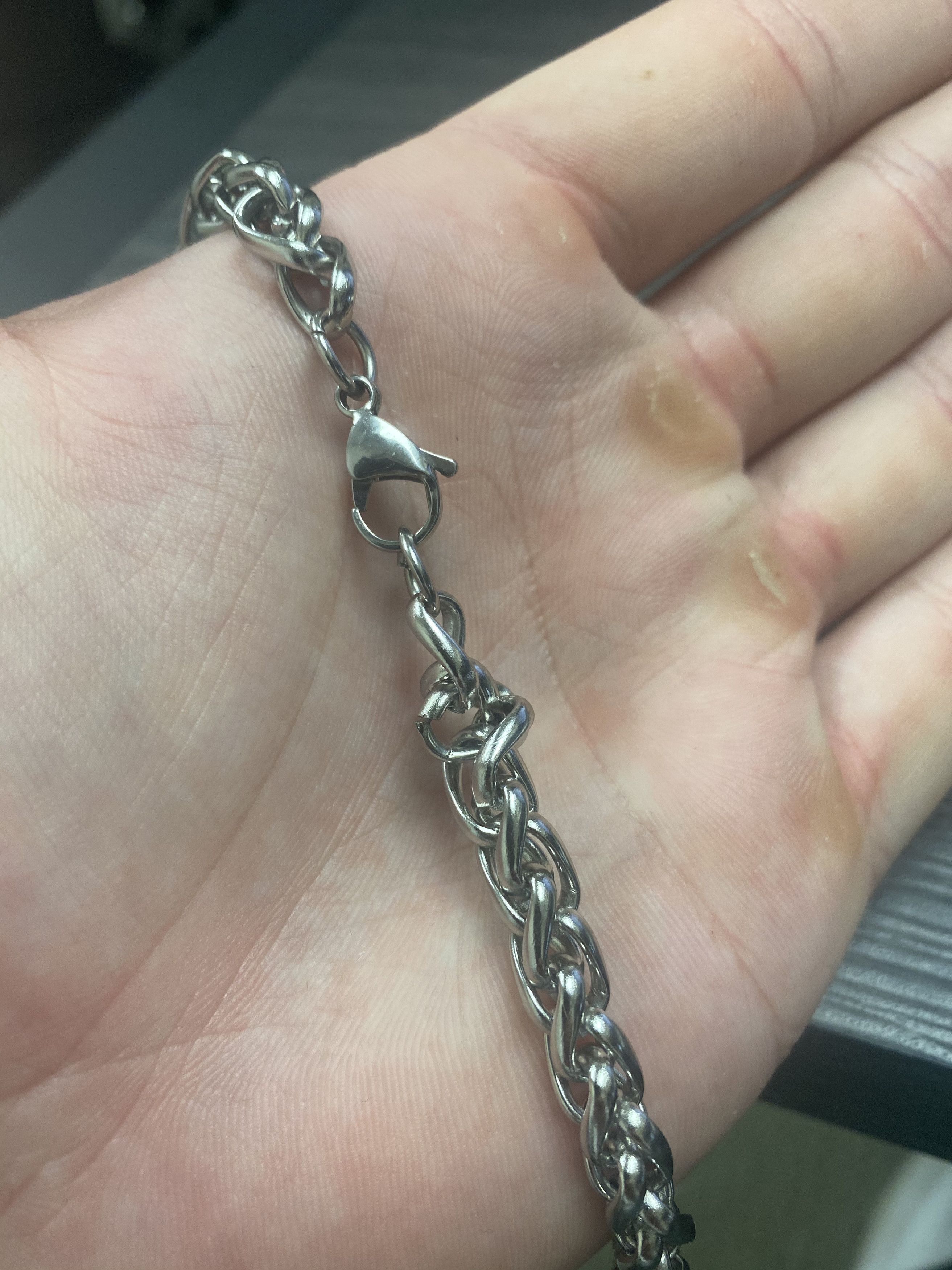 Other Silver Cuban Chain Necklace (PVD) Size ONE SIZE - 3 Thumbnail