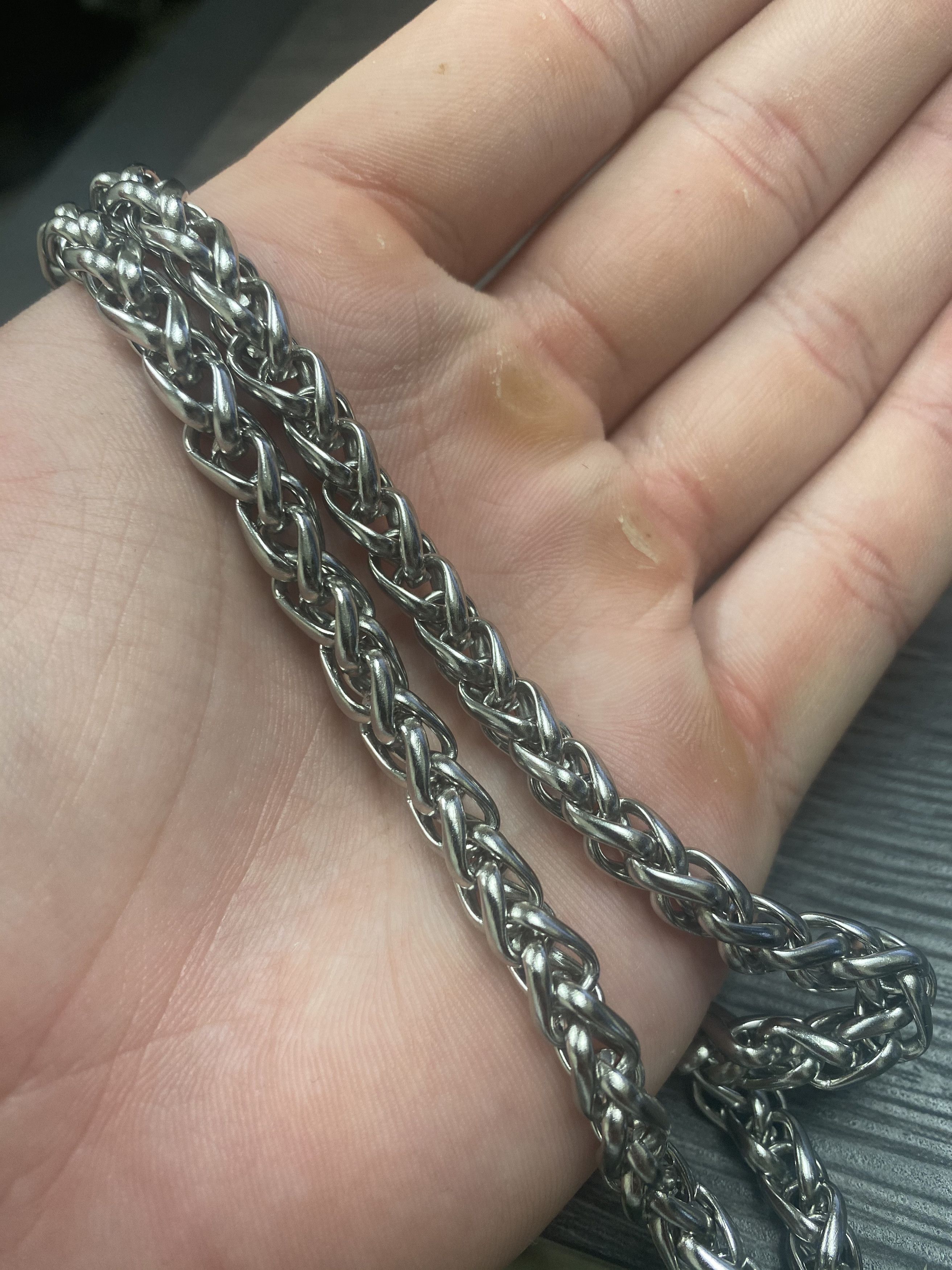 Other Silver Cuban Chain Necklace (PVD) Size ONE SIZE - 2 Thumbnail