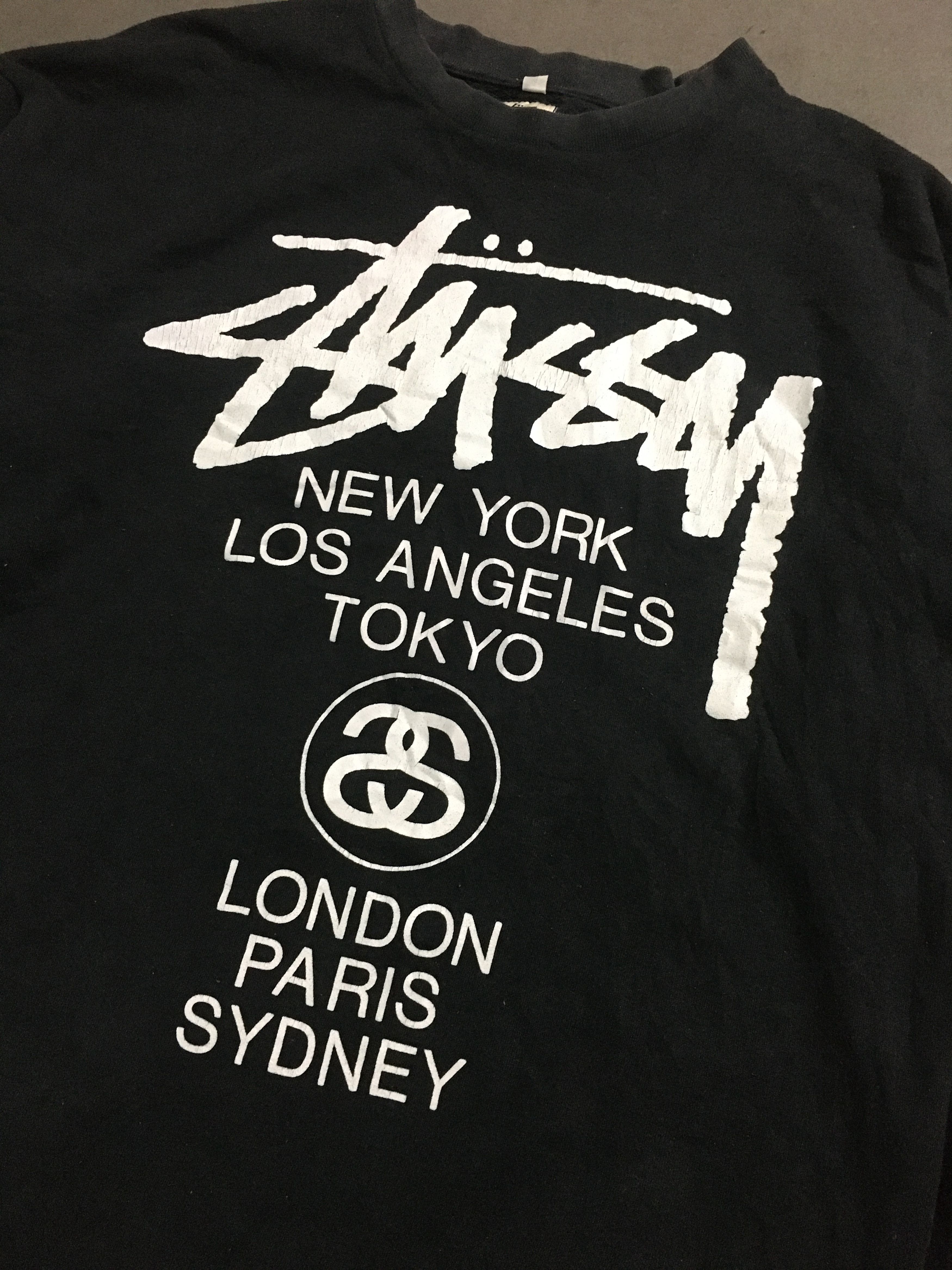Stussy × Vintage Vintage Stussy World Tour Longsleeve Tee Size US M / EU 48-50 / 2 - 2 Thumbnail