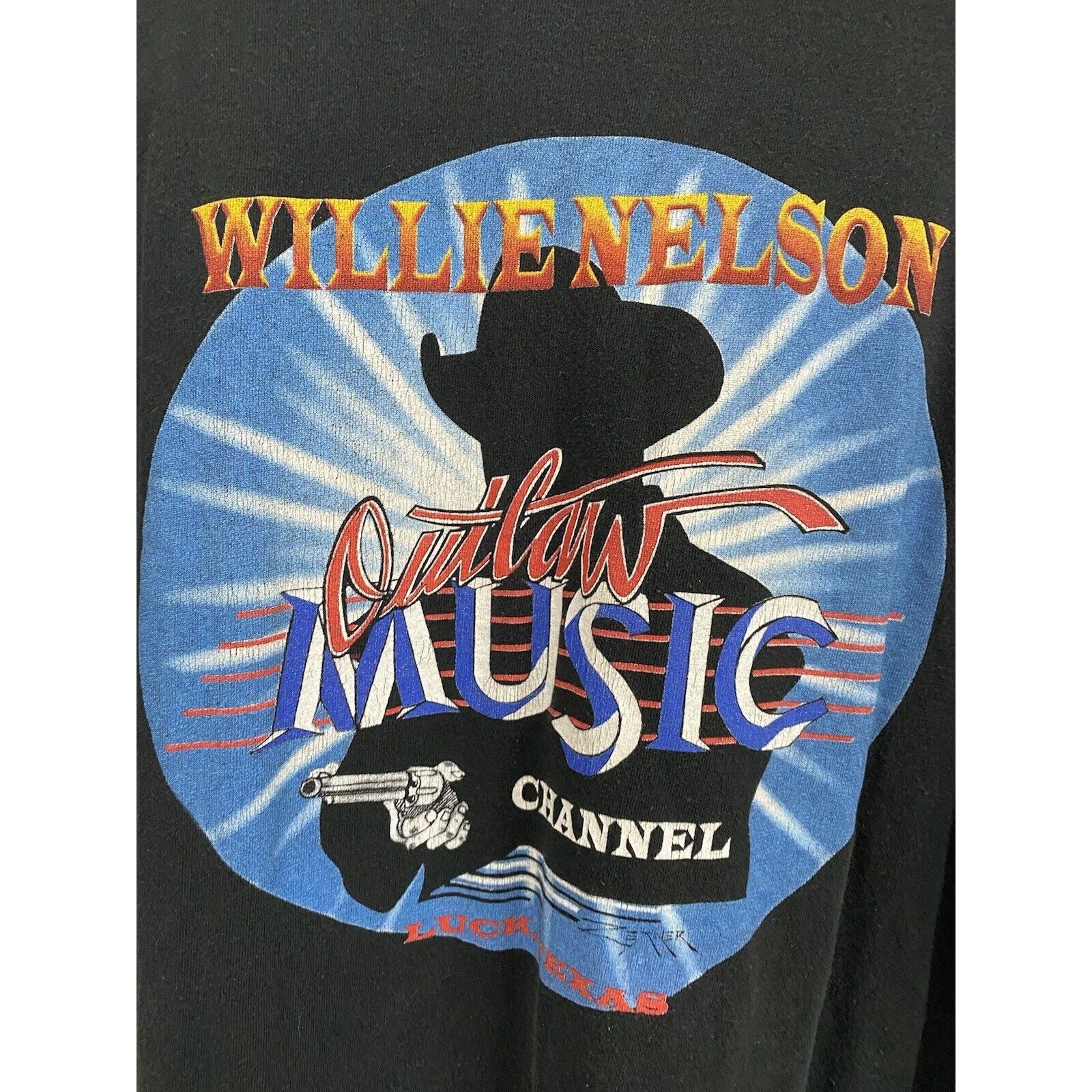 Vintage Willie Nelson Bad Day outlets On A Strange Horse Outlaw Music Black T-Shirt XL