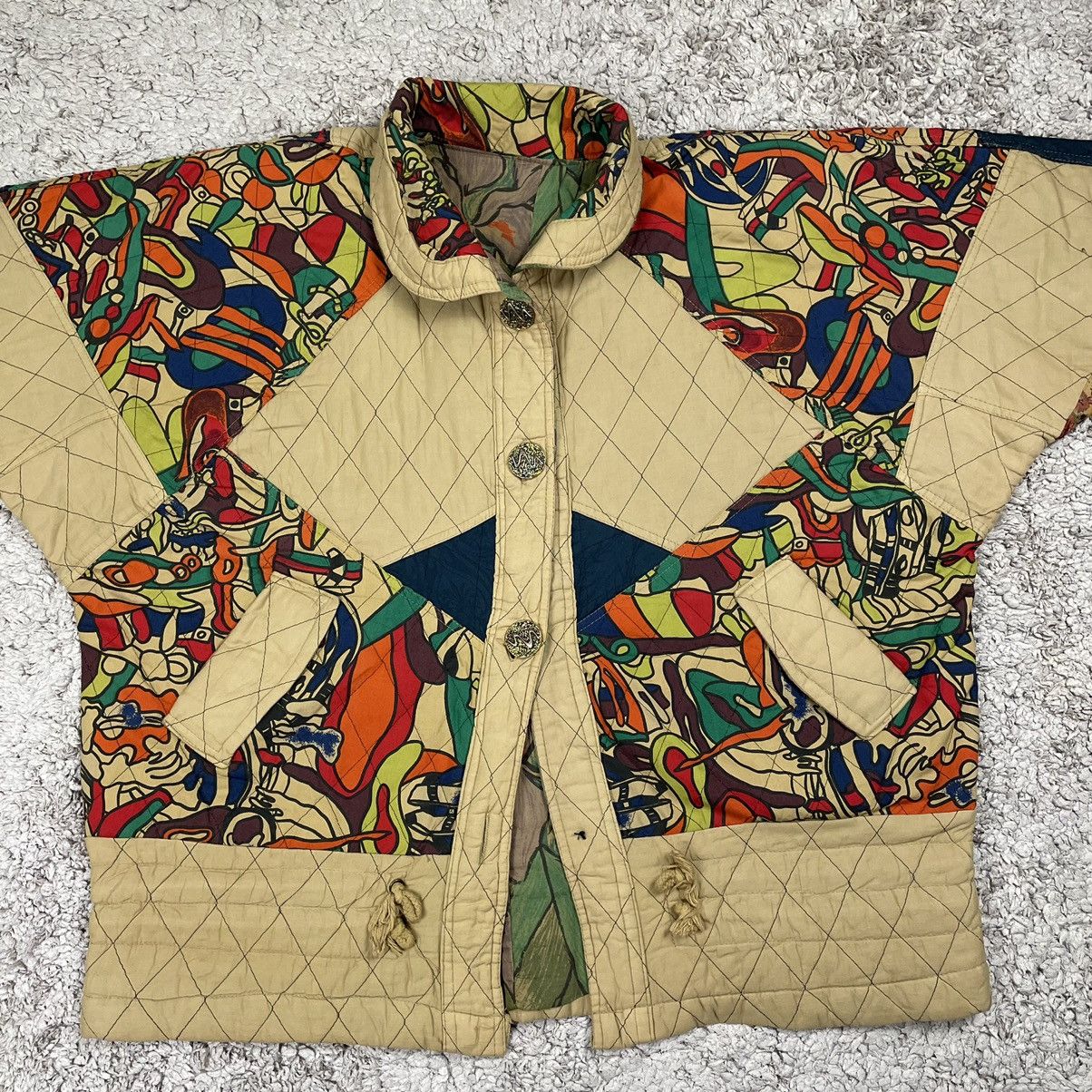 Other × Vintage Vintage Unbranded Art Design Button Jacket Size US L / EU 52-54 / 3 - 5 Thumbnail