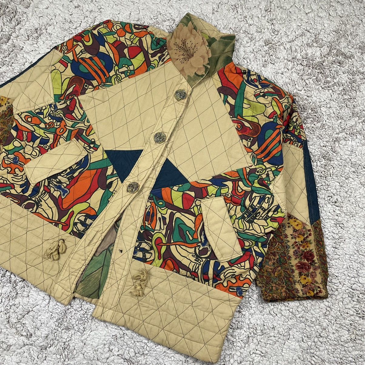 Other × Vintage Vintage Unbranded Art Design Button Jacket Size US L / EU 52-54 / 3 - 4 Thumbnail