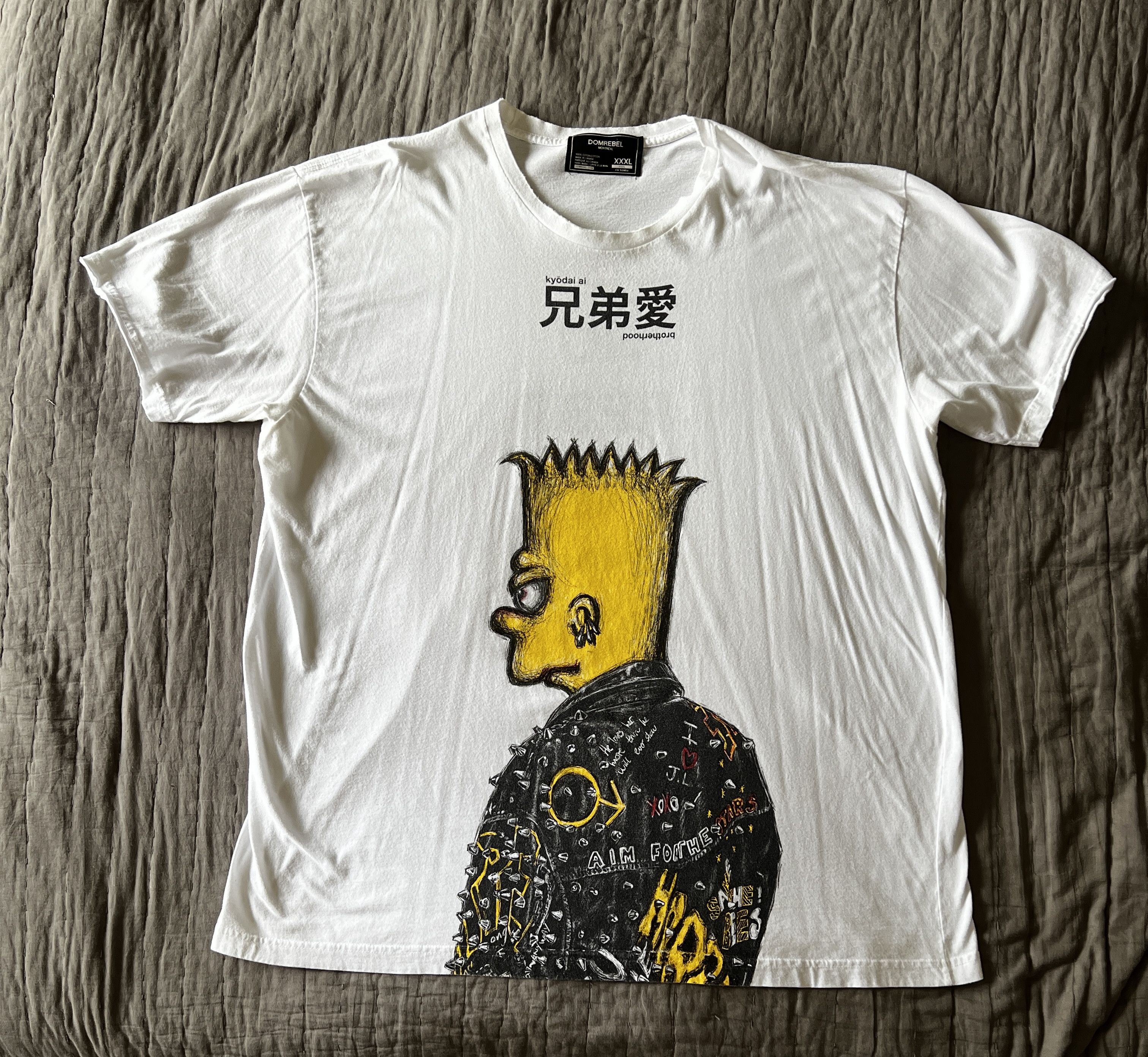 Dom Rebel Bart Simpson T Shirt Grailed