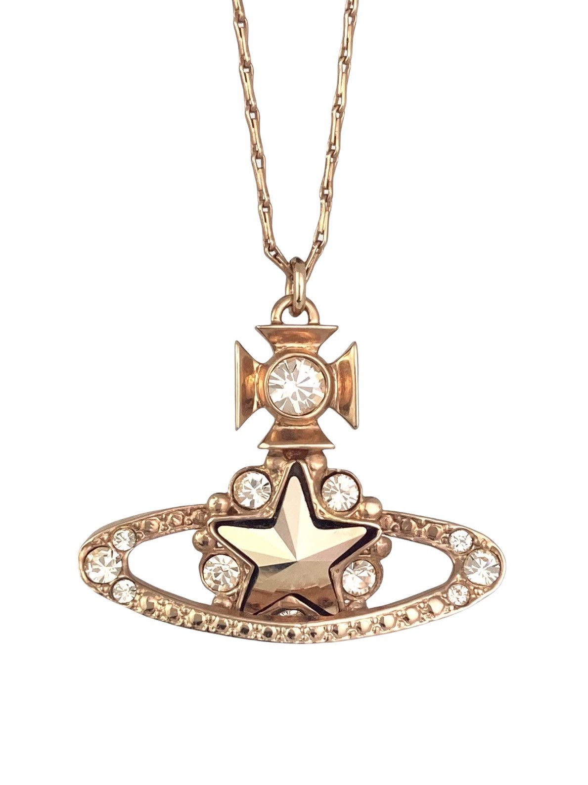 Vivienne Westwood Crystal Star Orb Necklace Grailed