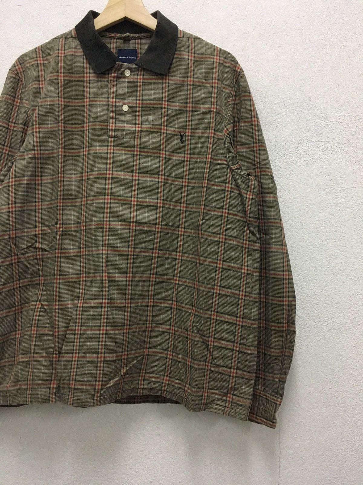 Number (N)ine Number nine enfant tribble longsleeve polos shirt tartan Size US L / EU 52-54 / 3 - 4 Thumbnail
