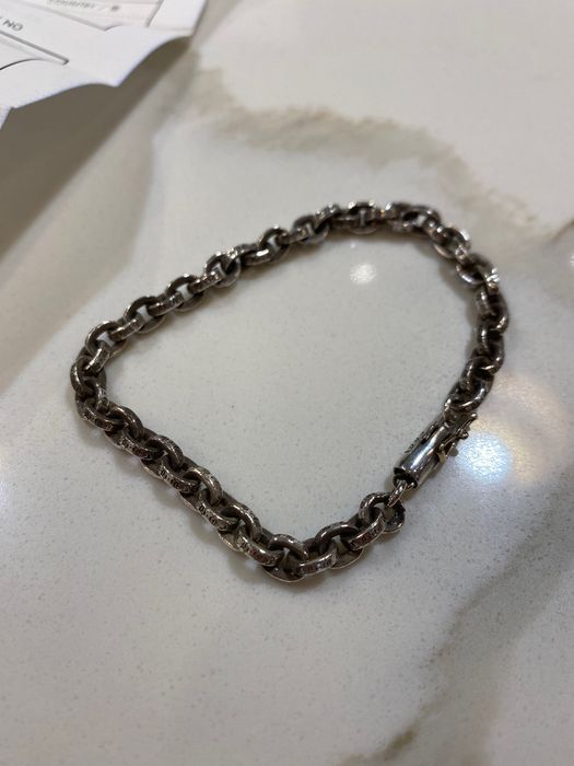 Chrome Hearts Chrome Hearts Paper Chain Bracelet 7inch w/receipt | Grailed