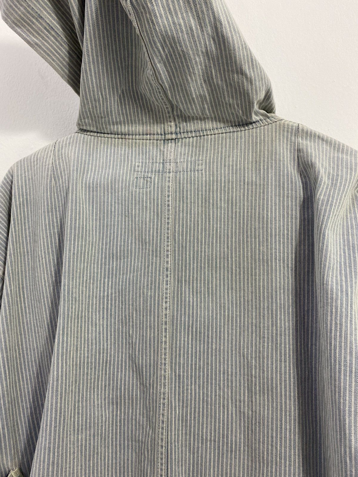 Kapital Kapital Kiro Hirata Hickory Stripe Anorak Jacket With Hoodie Size US L / EU 52-54 / 3 - 12 Thumbnail