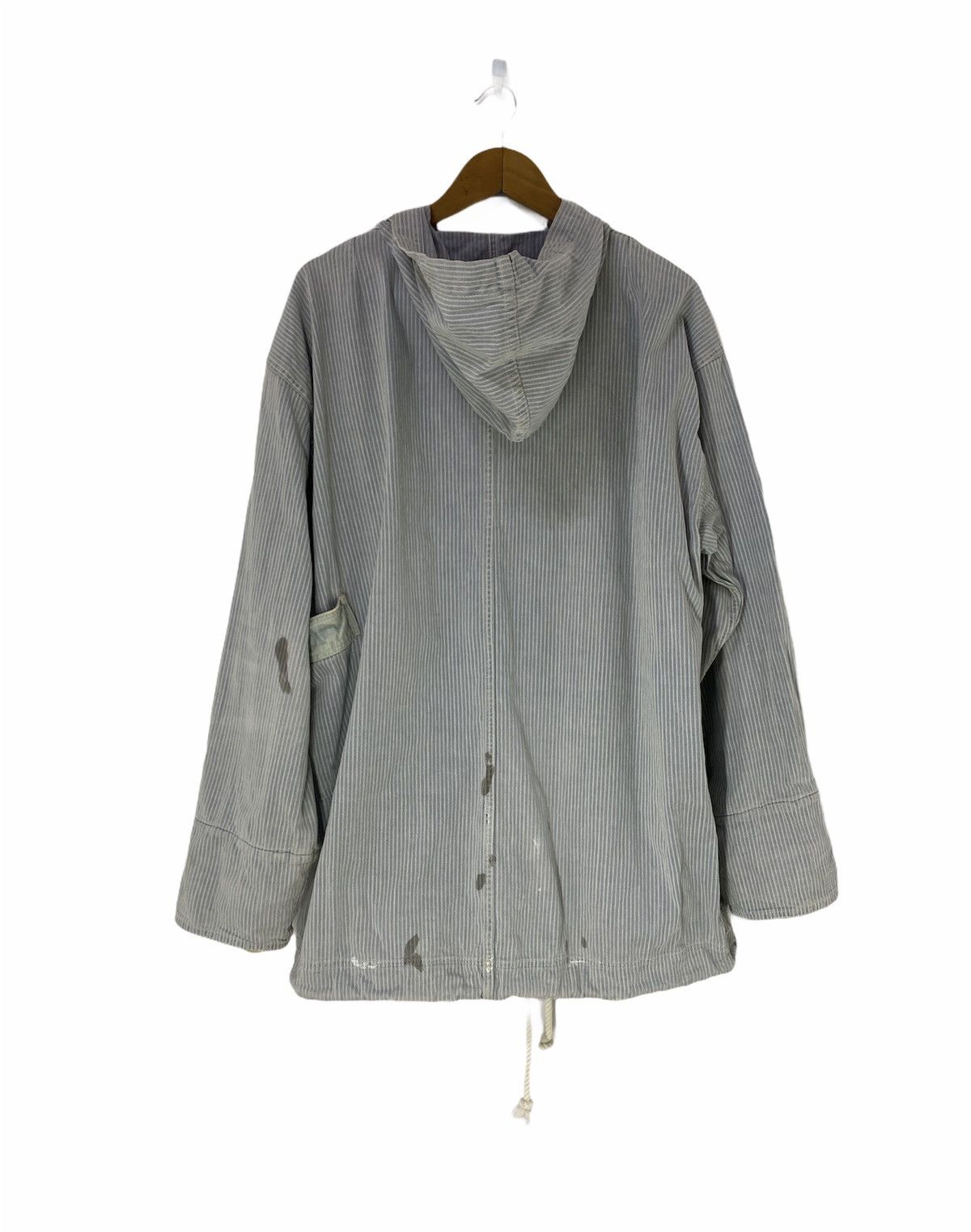 Kapital Kapital Kiro Hirata Hickory Stripe Anorak Jacket With Hoodie Size US L / EU 52-54 / 3 - 2 Thumbnail