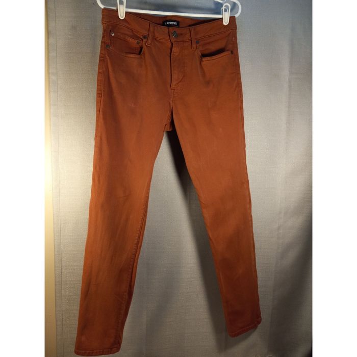 Express Express Skinny Caramel brown hyper stretch jeans 30x30 Grailed
