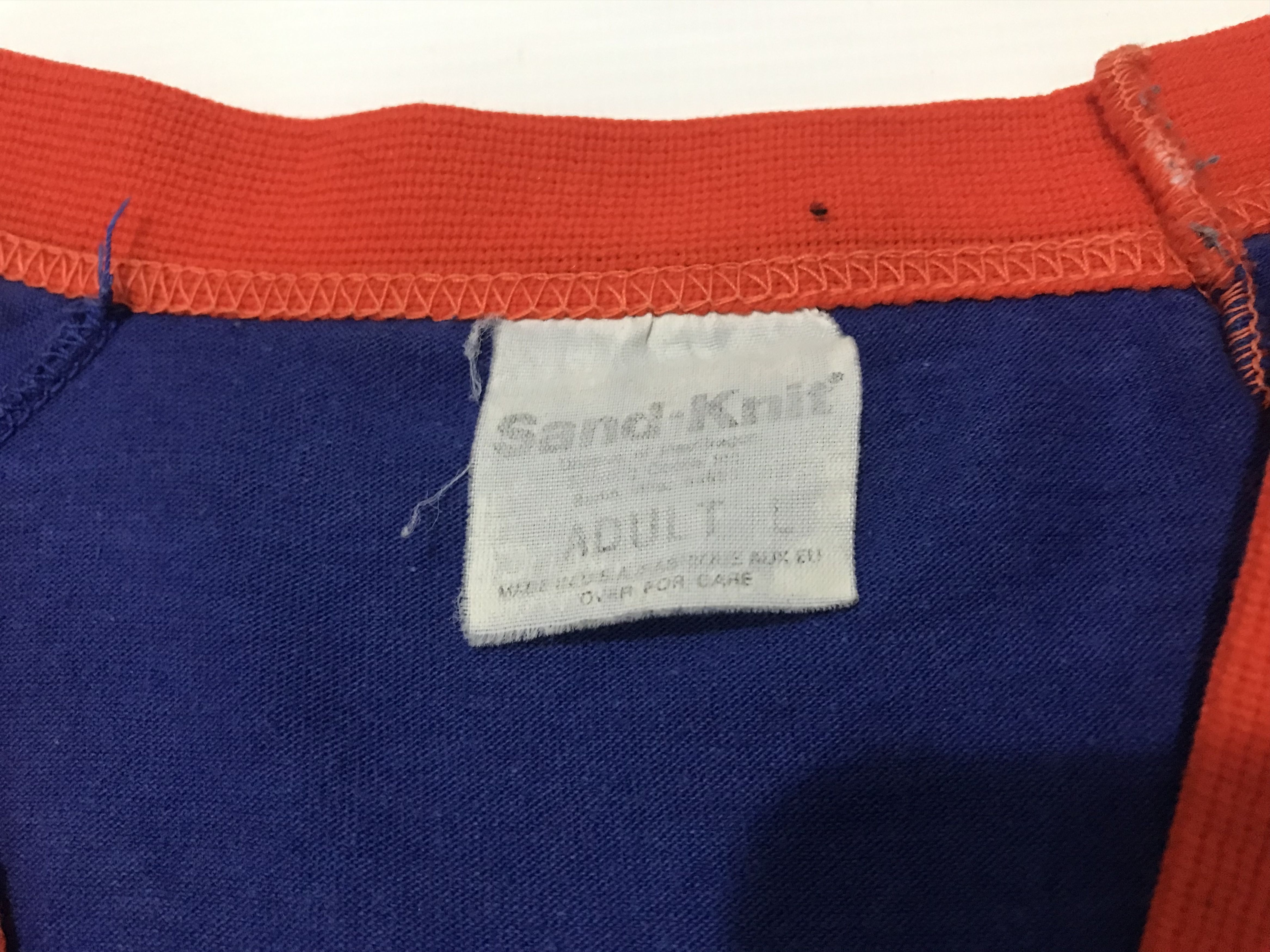 Vintage Vintage New York Mets MLB Sand Knit USA TShirt Size US L / EU 52-54 / 3 - 5 Thumbnail