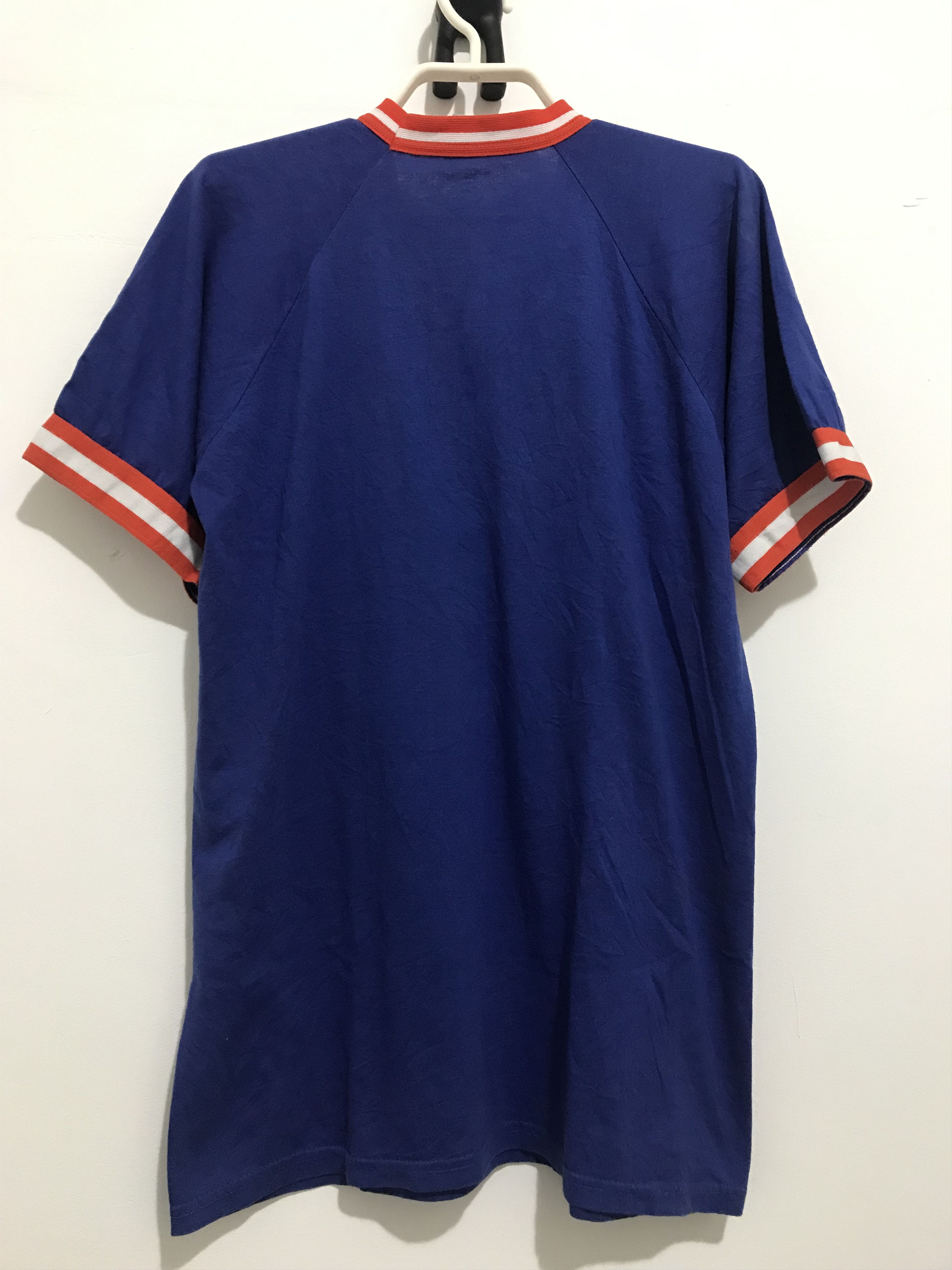 Vintage Vintage New York Mets MLB Sand Knit USA TShirt Size US L / EU 52-54 / 3 - 2 Thumbnail