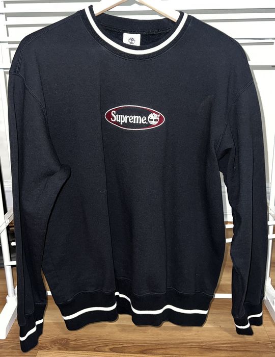 Supreme Black Supreme Timberland Crewneck | Grailed